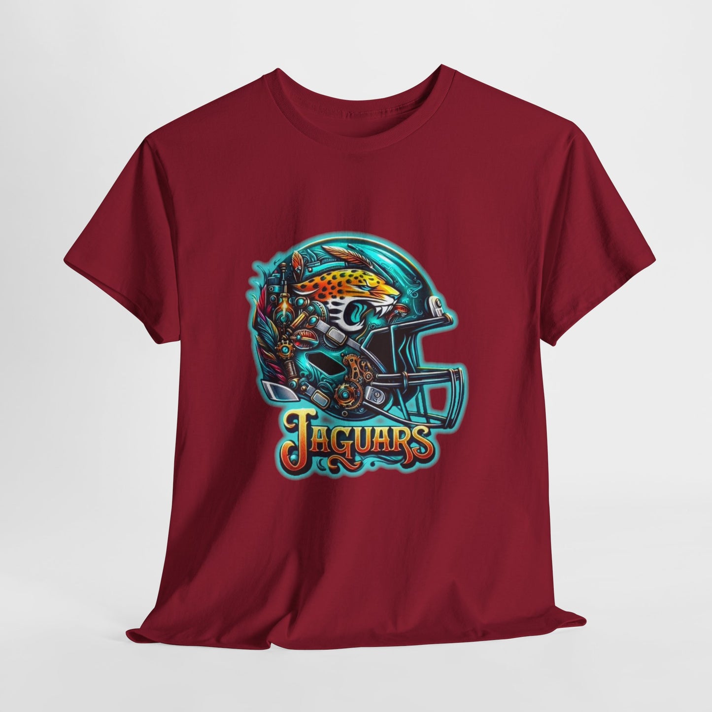 Sports Jaguar Football Helmet #2 Unisex Heavy Cotton Tee