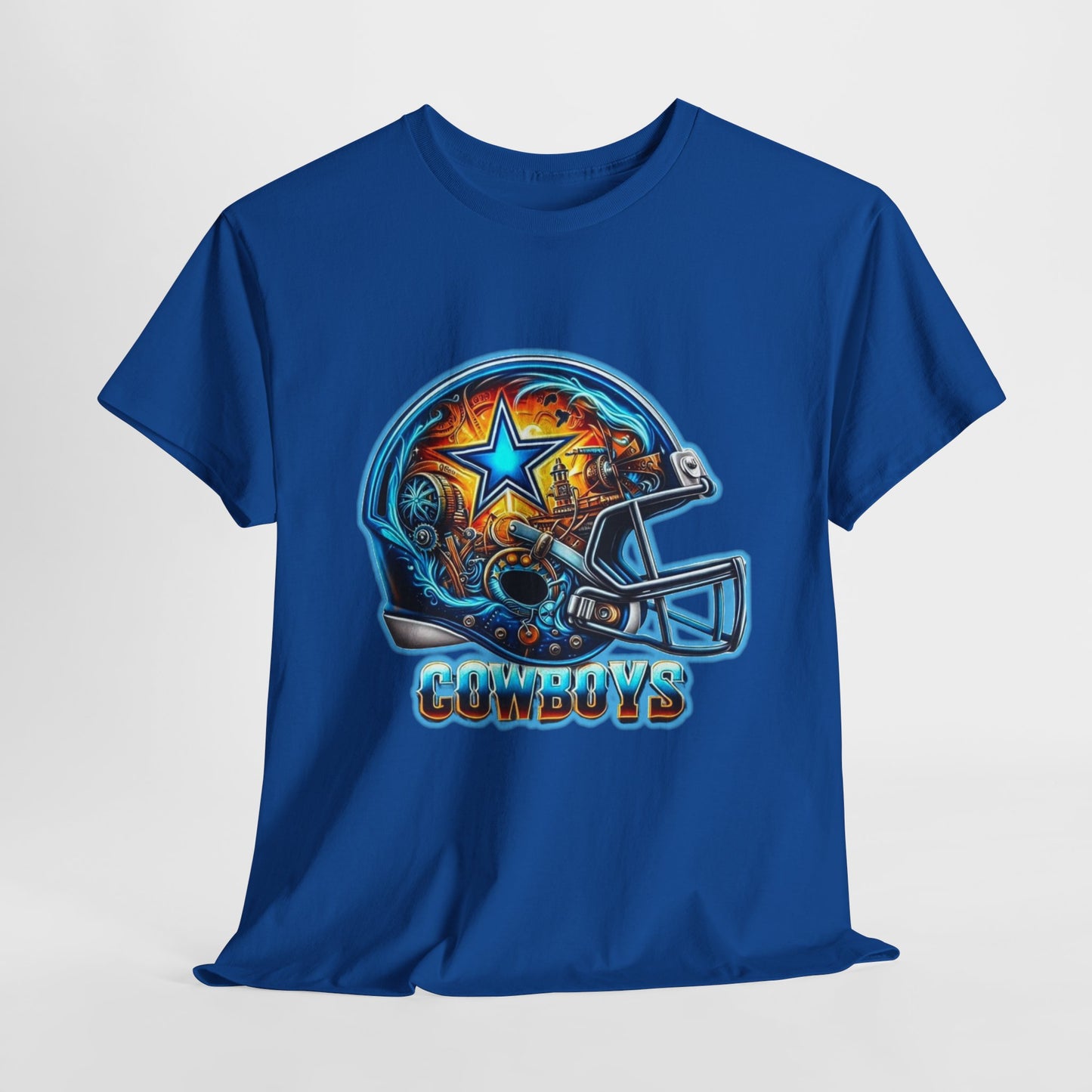 Sports Cowboys Football Helmet #2 Unisex Heavy Cotton Tee