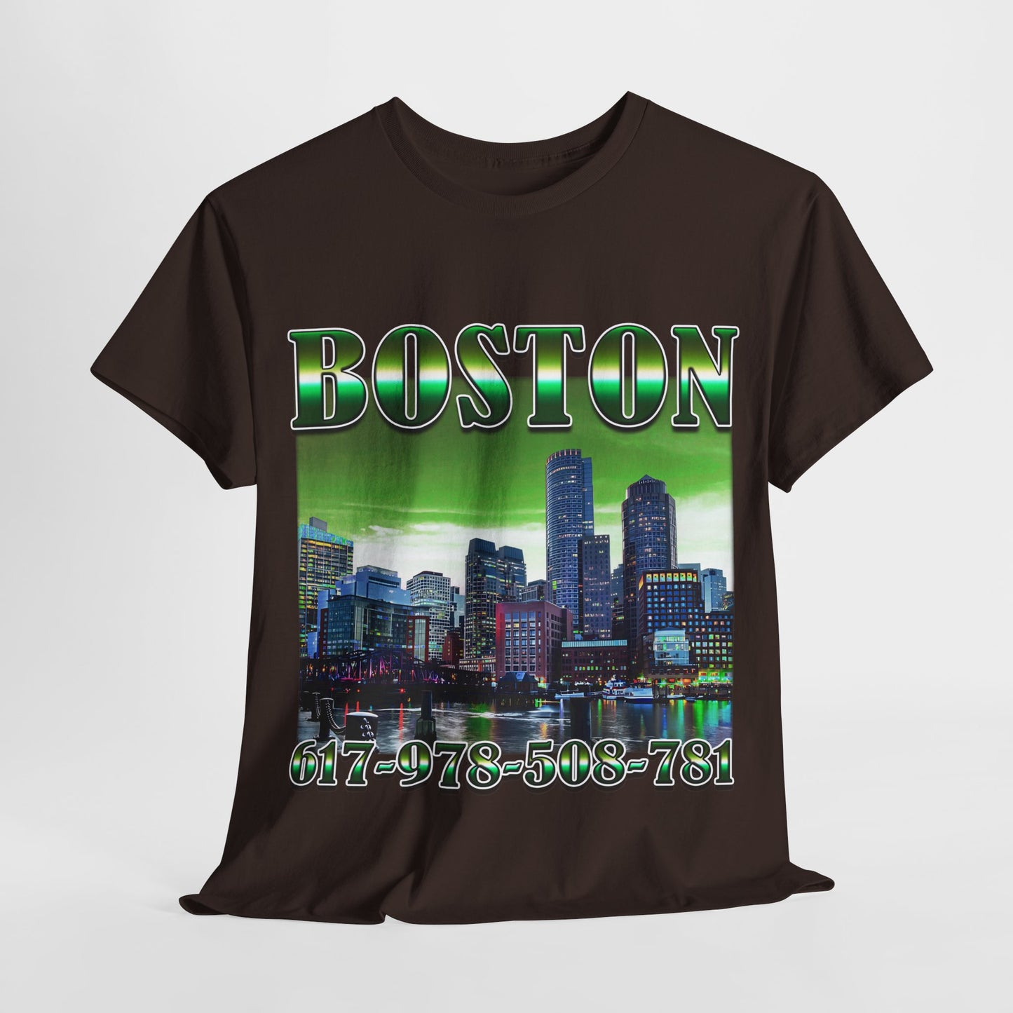 Boston City Area Codes 1 Unisex Heavy Cotton Tee - 312tshirts 2
