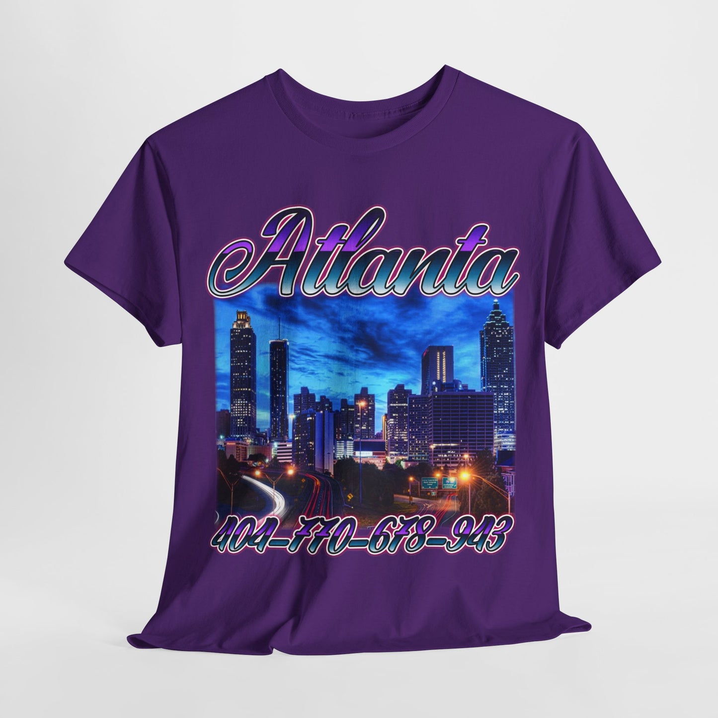 Atlanta City Area Codes 1 Unisex Heavy Cotton Tee - 312tshirts 2