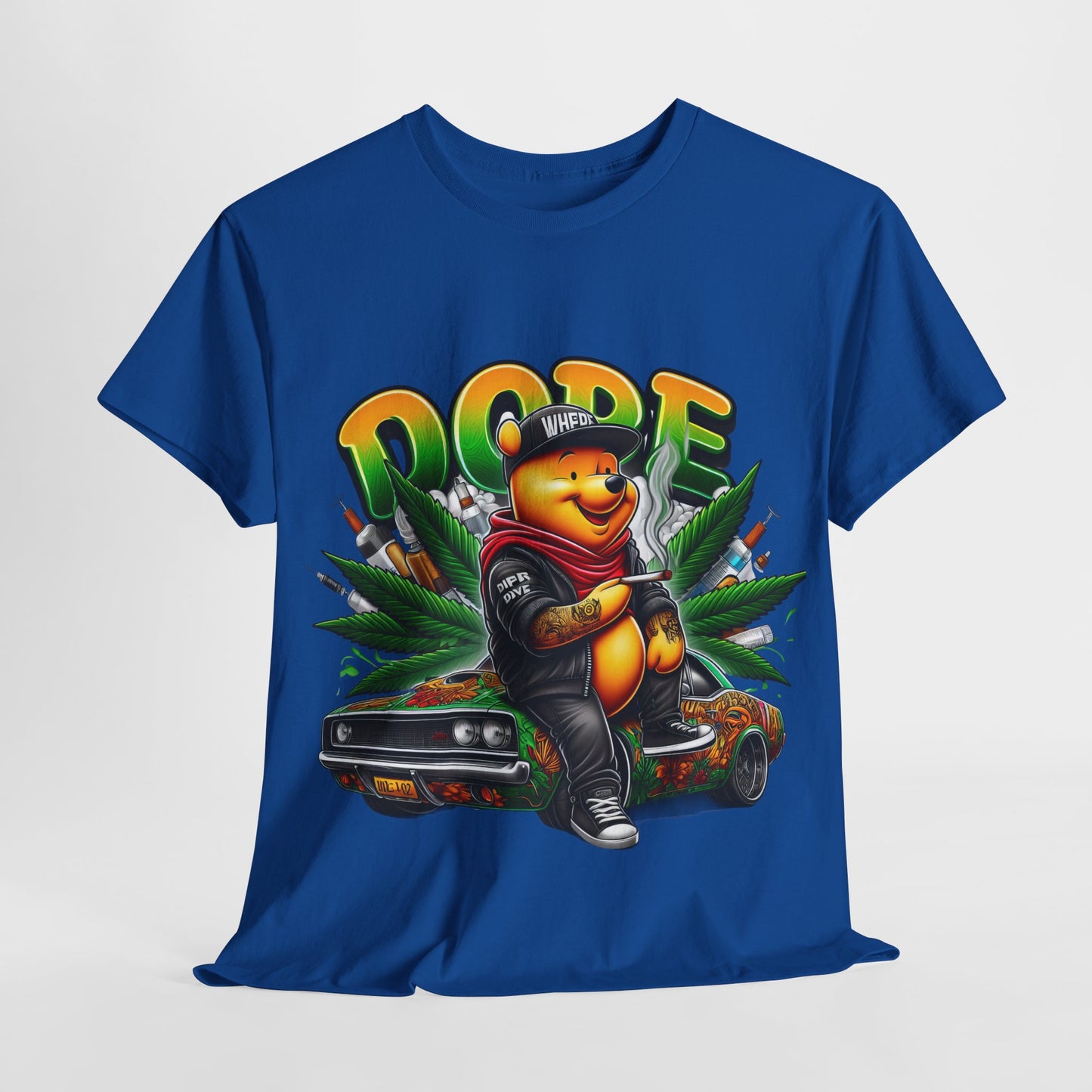 420 Dope Vibes Cool Bear #14 Unisex Heavy Cotton Tee