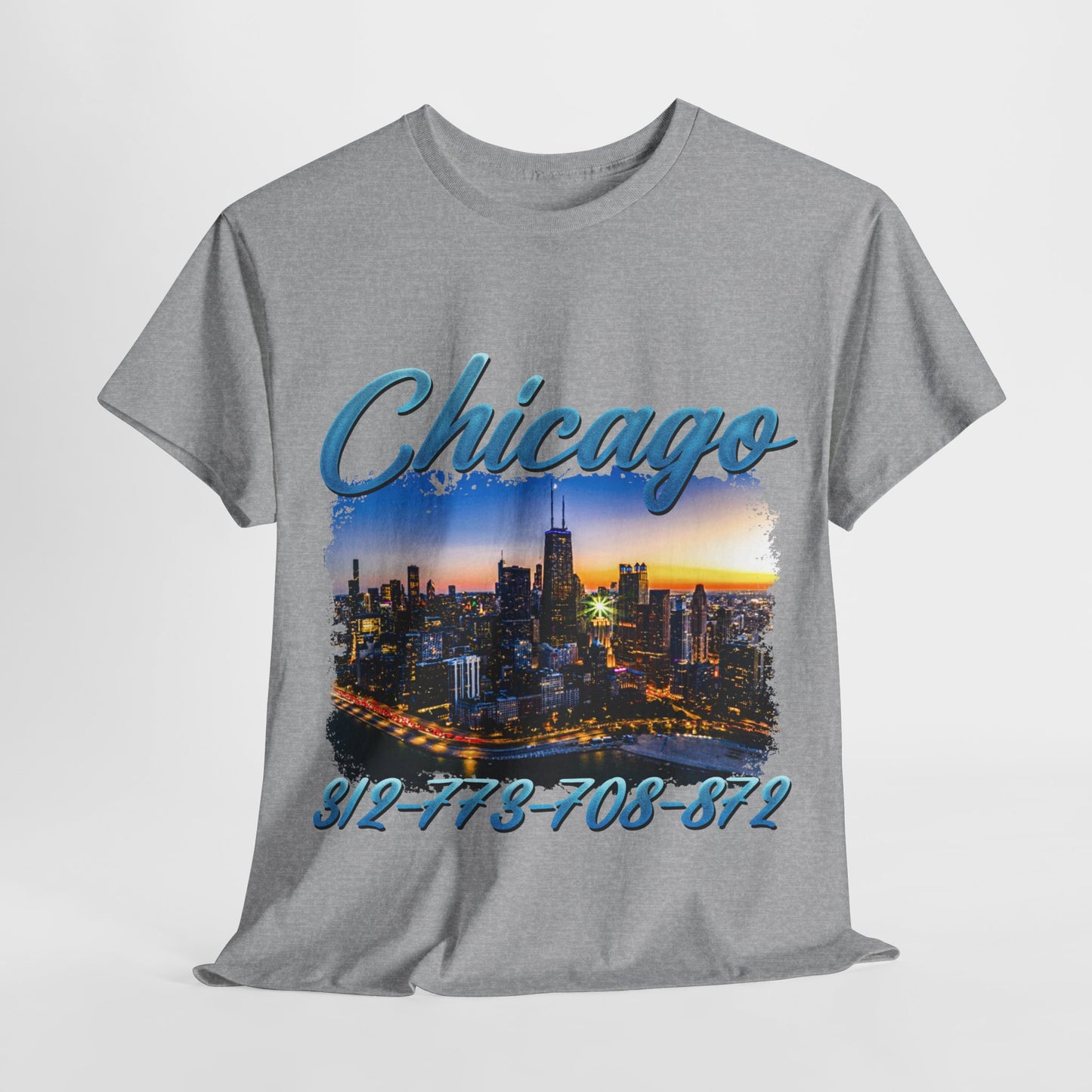 Chicago City Area Codes 1 Unisex Heavy Cotton Tee - 312tshirts 2