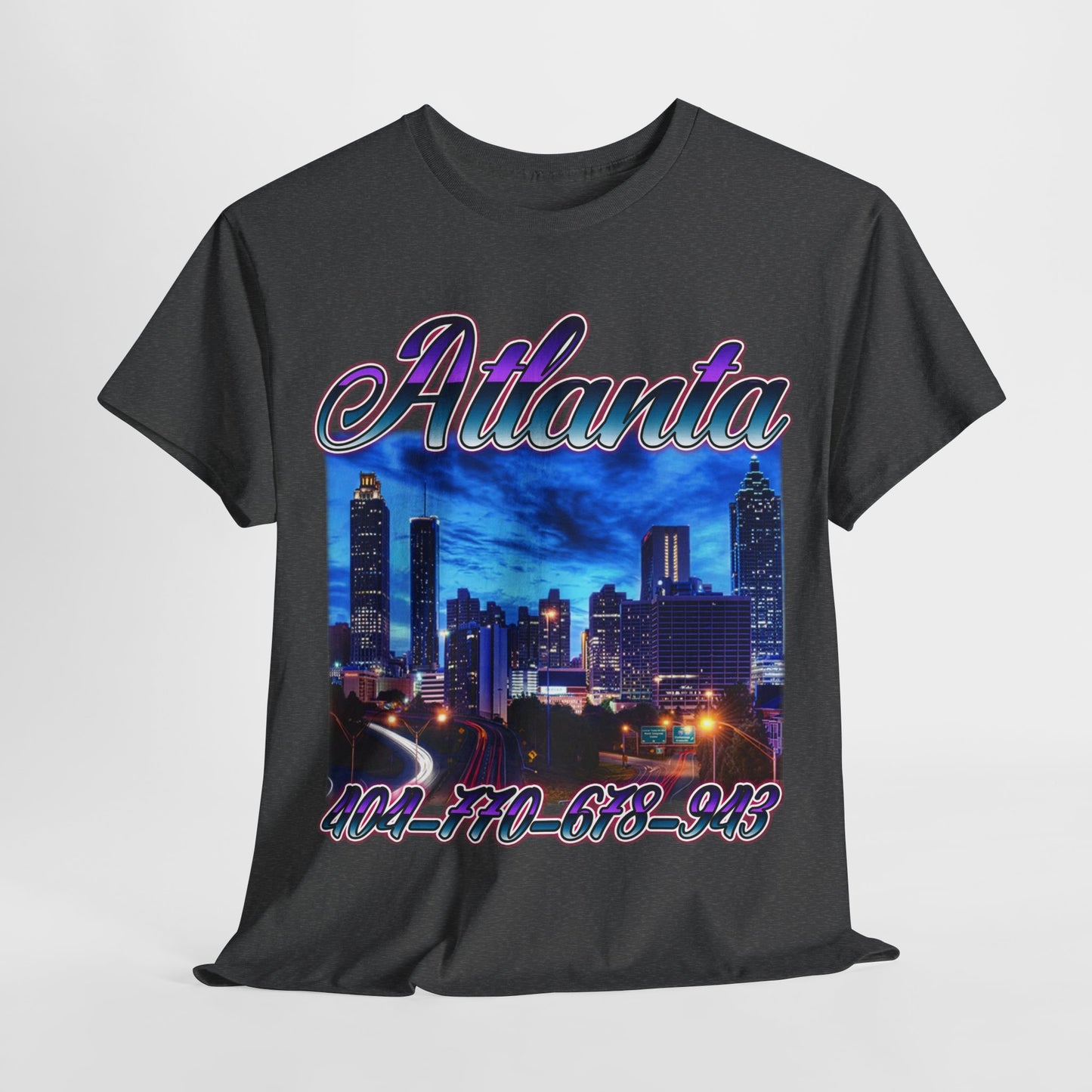 Atlanta City Area Codes 1 Unisex Heavy Cotton Tee - 312tshirts 2