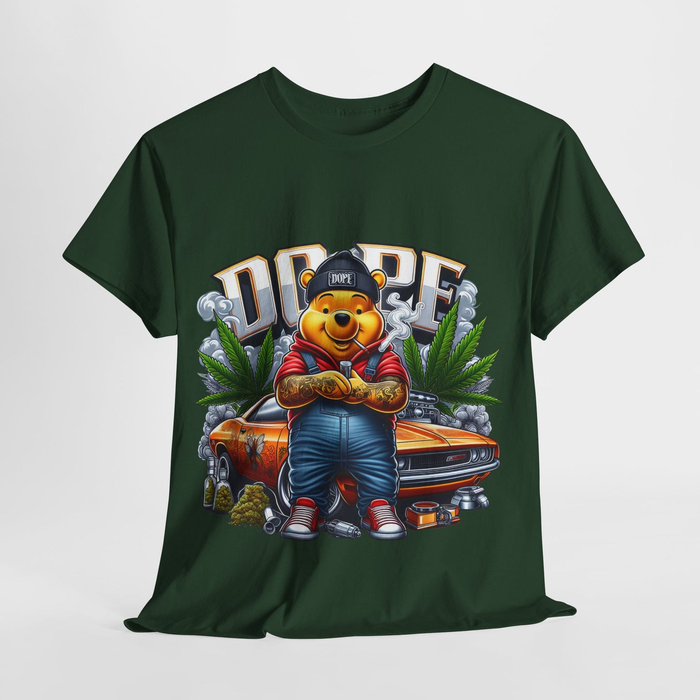 420 Dope Vibes Cool Bear #13 Unisex Heavy Cotton Tee