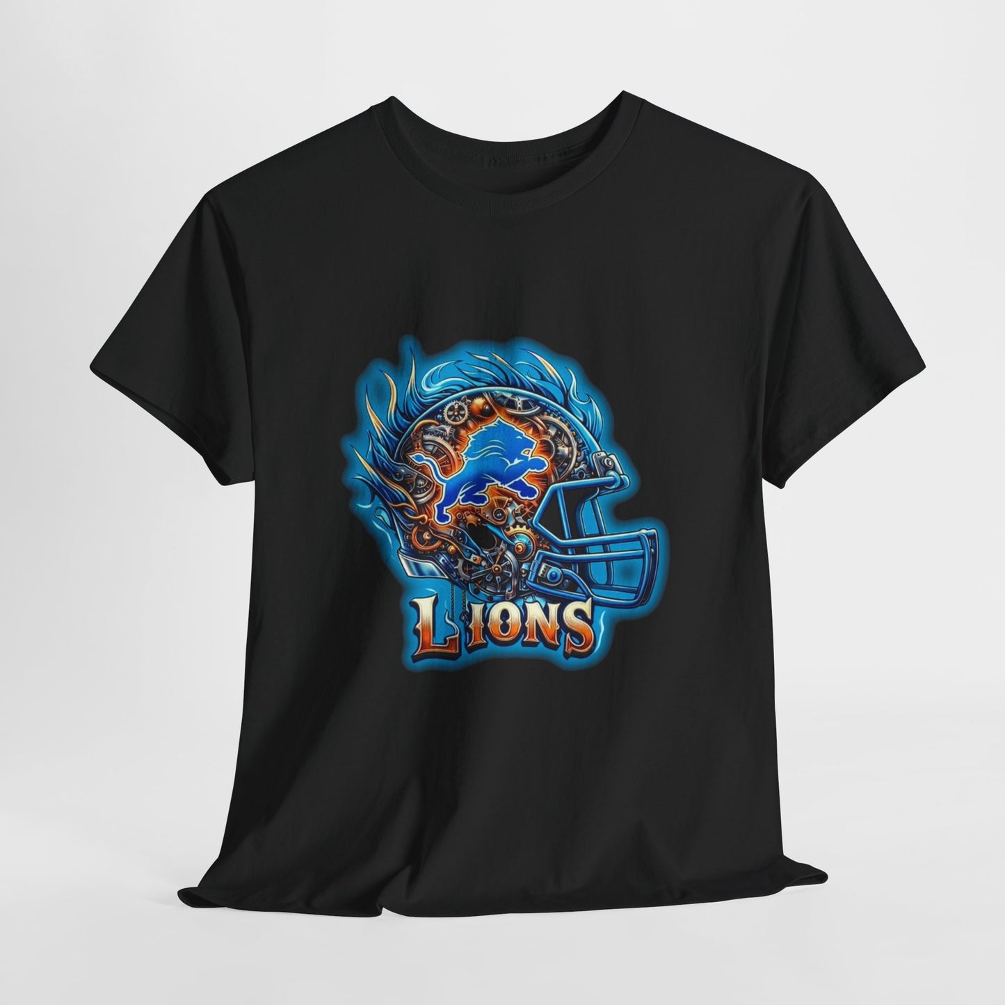 Sports Lions Football Helmet #2 Unisex Heavy Cotton Tee