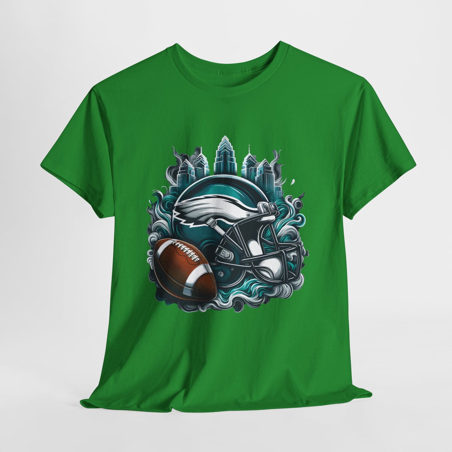 Sports Eagles Football Helmet #29 Unisex Heavy Cotton Tee