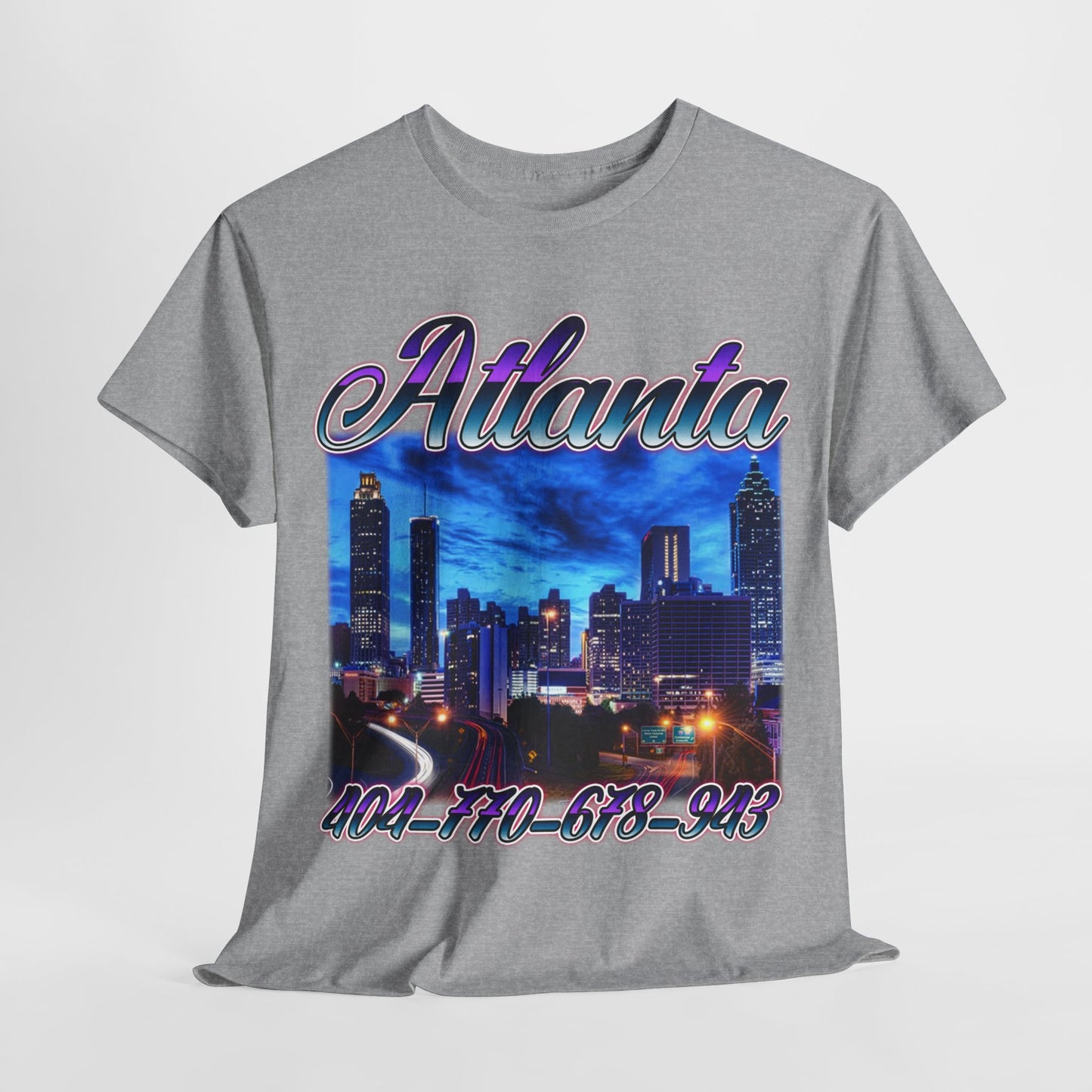 Atlanta City Area Codes 1 Unisex Heavy Cotton Tee - 312tshirts 2