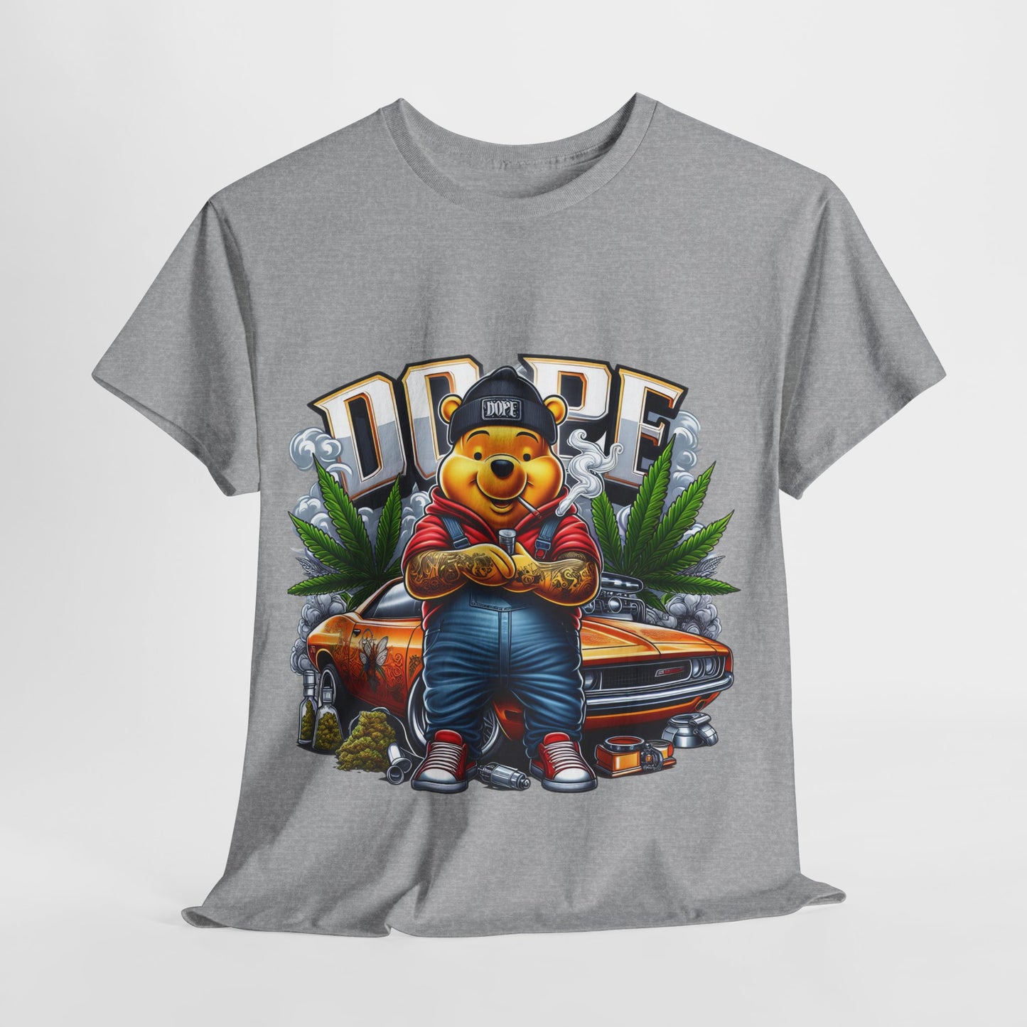 420 Dope Vibes Cool Bear #13 Unisex Heavy Cotton Tee