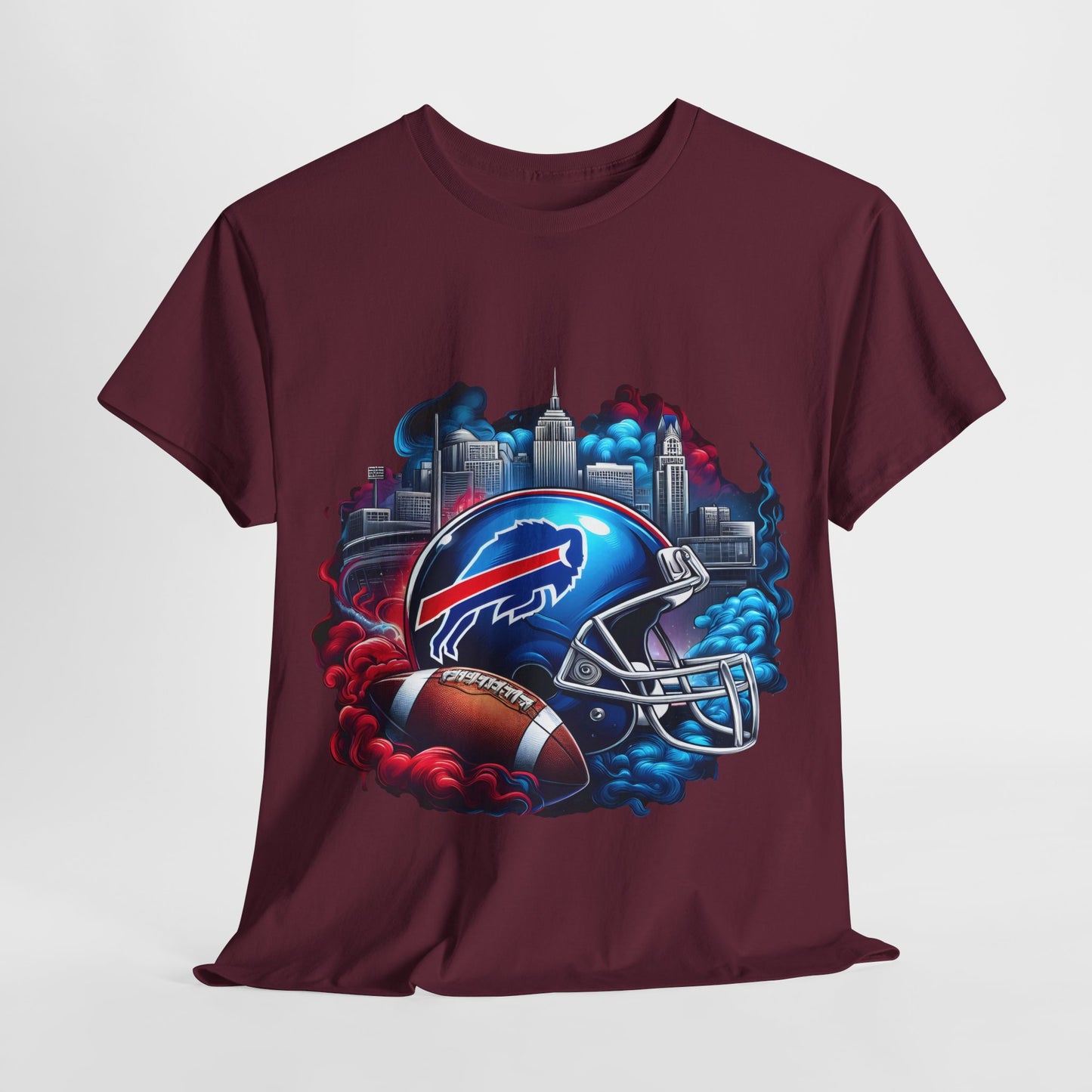 Sports Bills Football Helmet #19 Unisex Heavy Cotton Tee