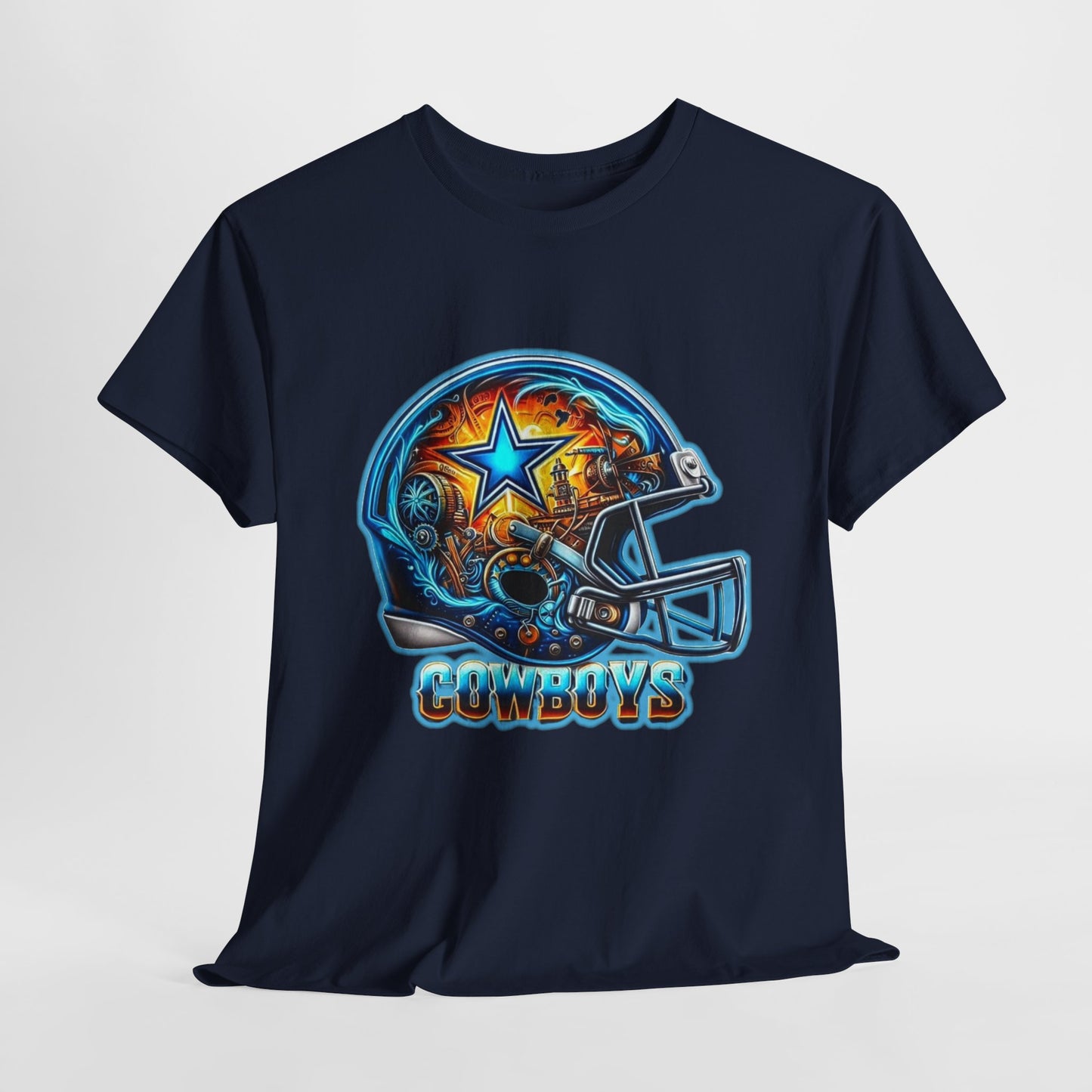 Sports Cowboys Football Helmet #2 Unisex Heavy Cotton Tee