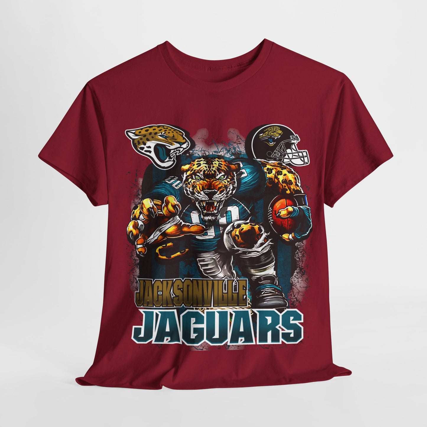 Sports Mascot Jacksonville Jaguars Unisex Heavy Cotton Tee - 312tshirts 2
