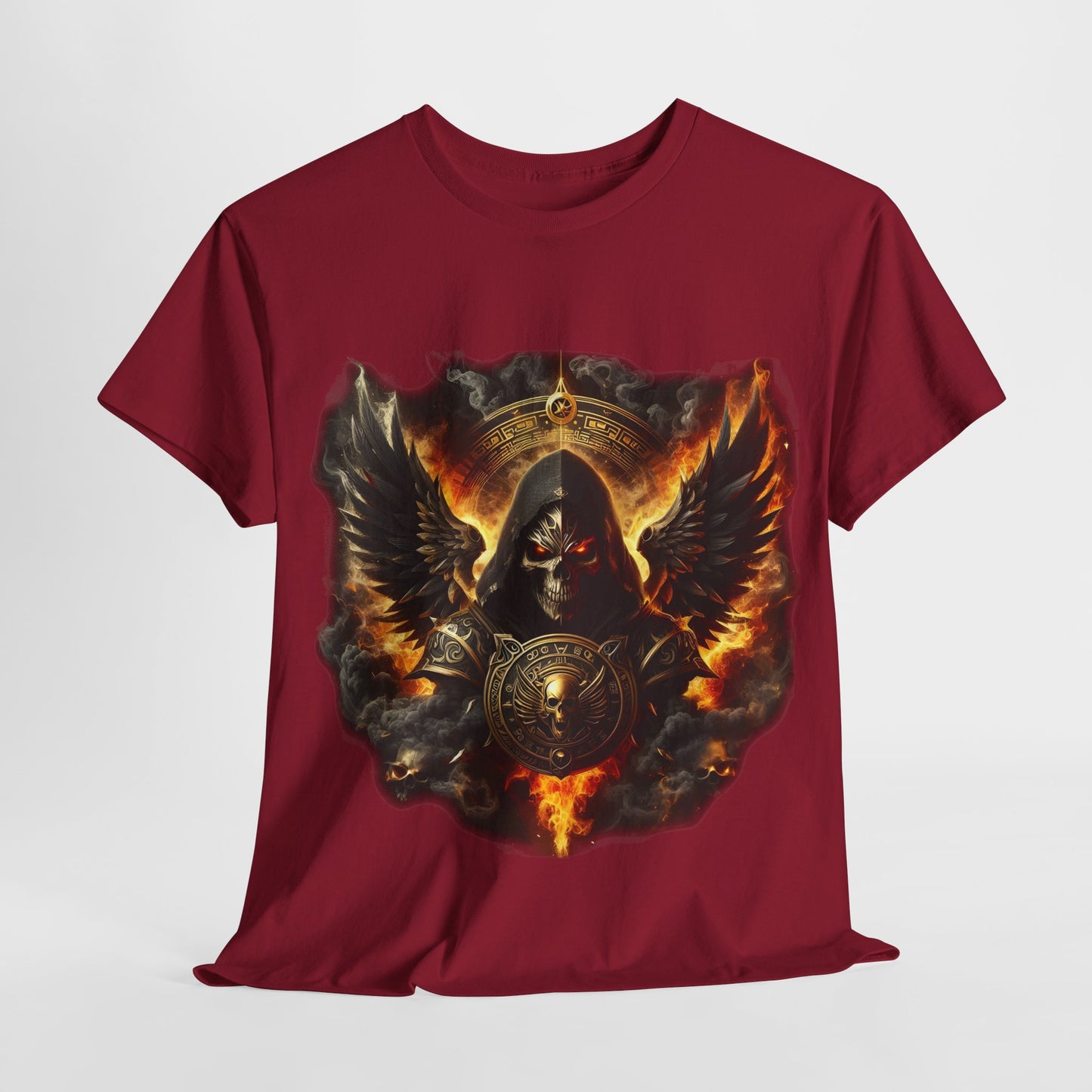 Armor Skeleton & Shield 1 Unisex Heavy Cotton Tee - 312tshirts 2