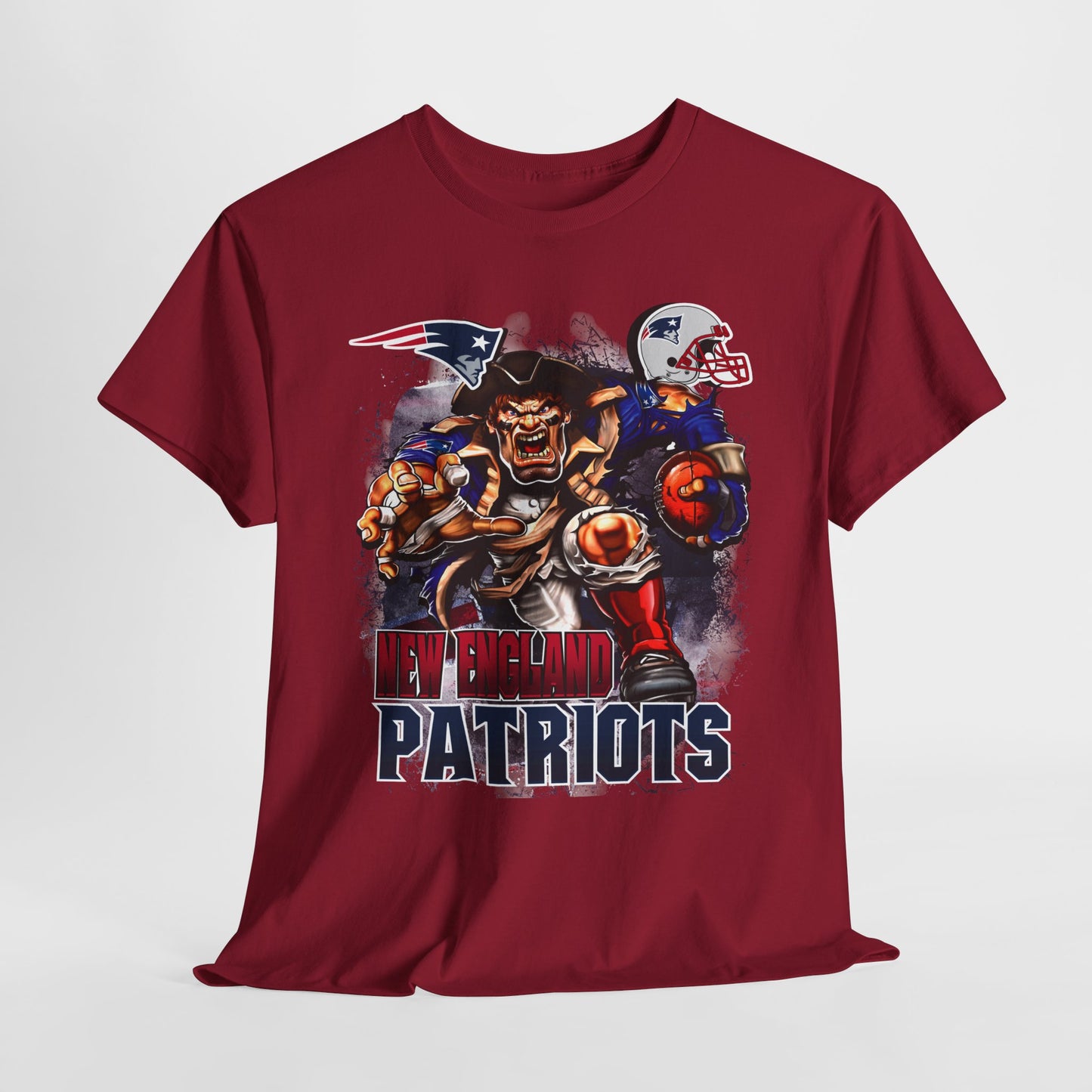 Sports Mascot New England Patriots Unisex Heavy Tee
