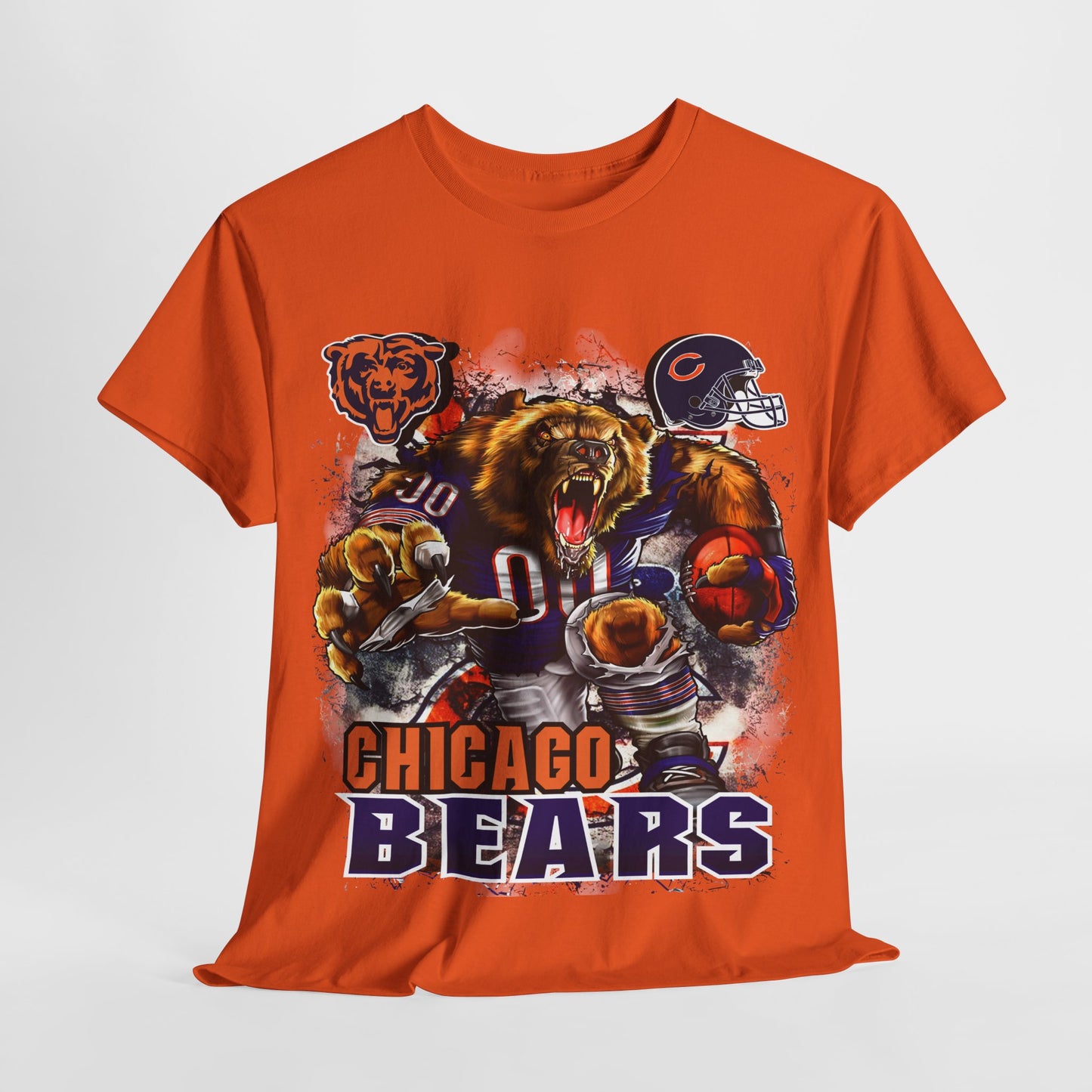 Sports Mascot Chicago Bears Unisex Heavy Cotton Tee