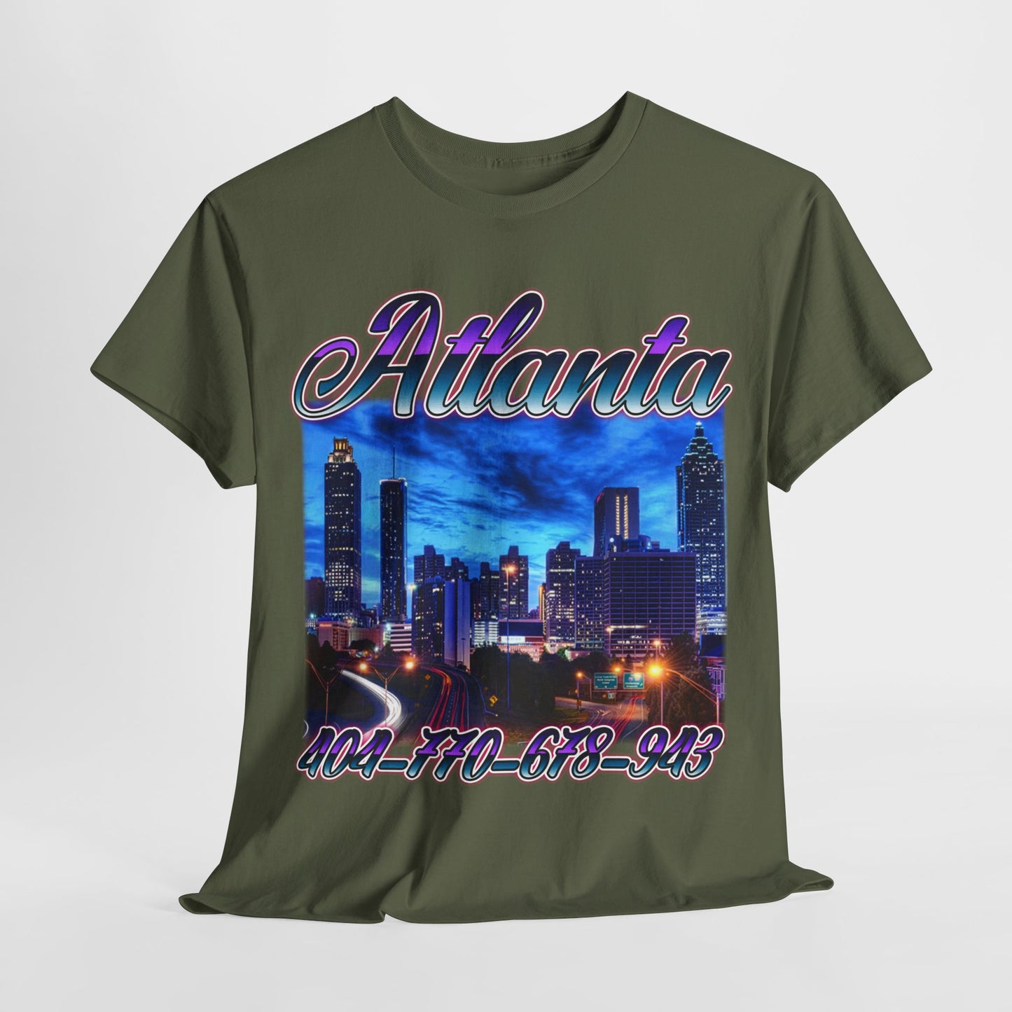 Atlanta City Area Codes 1 Unisex Heavy Cotton Tee - 312tshirts 2