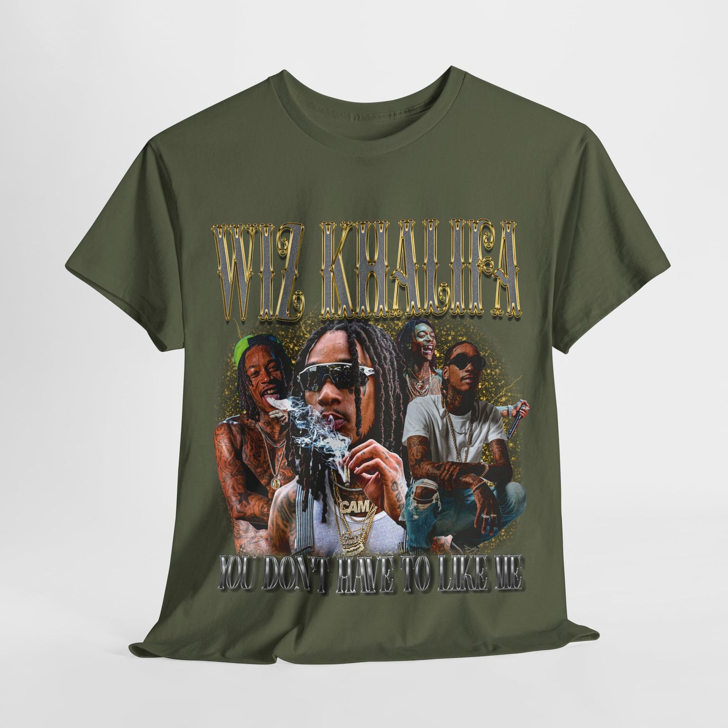 Wiz Khalifa Hip-Hop Unisex Heavy Cotton Tee