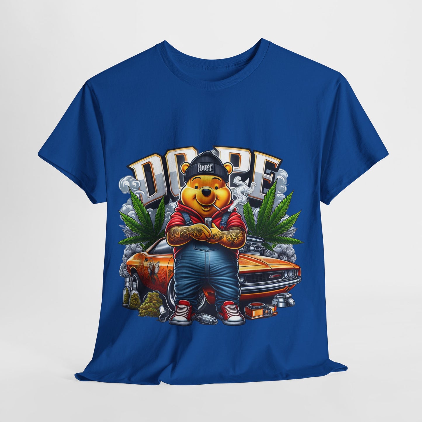 420 Dope Vibes Cool Bear #13 Unisex Heavy Cotton Tee