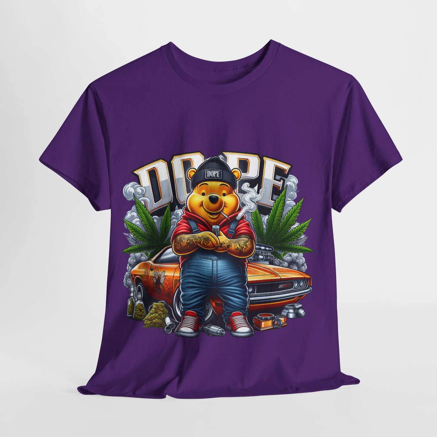 420 Dope Vibes Cool Bear #13 Unisex Heavy Cotton Tee