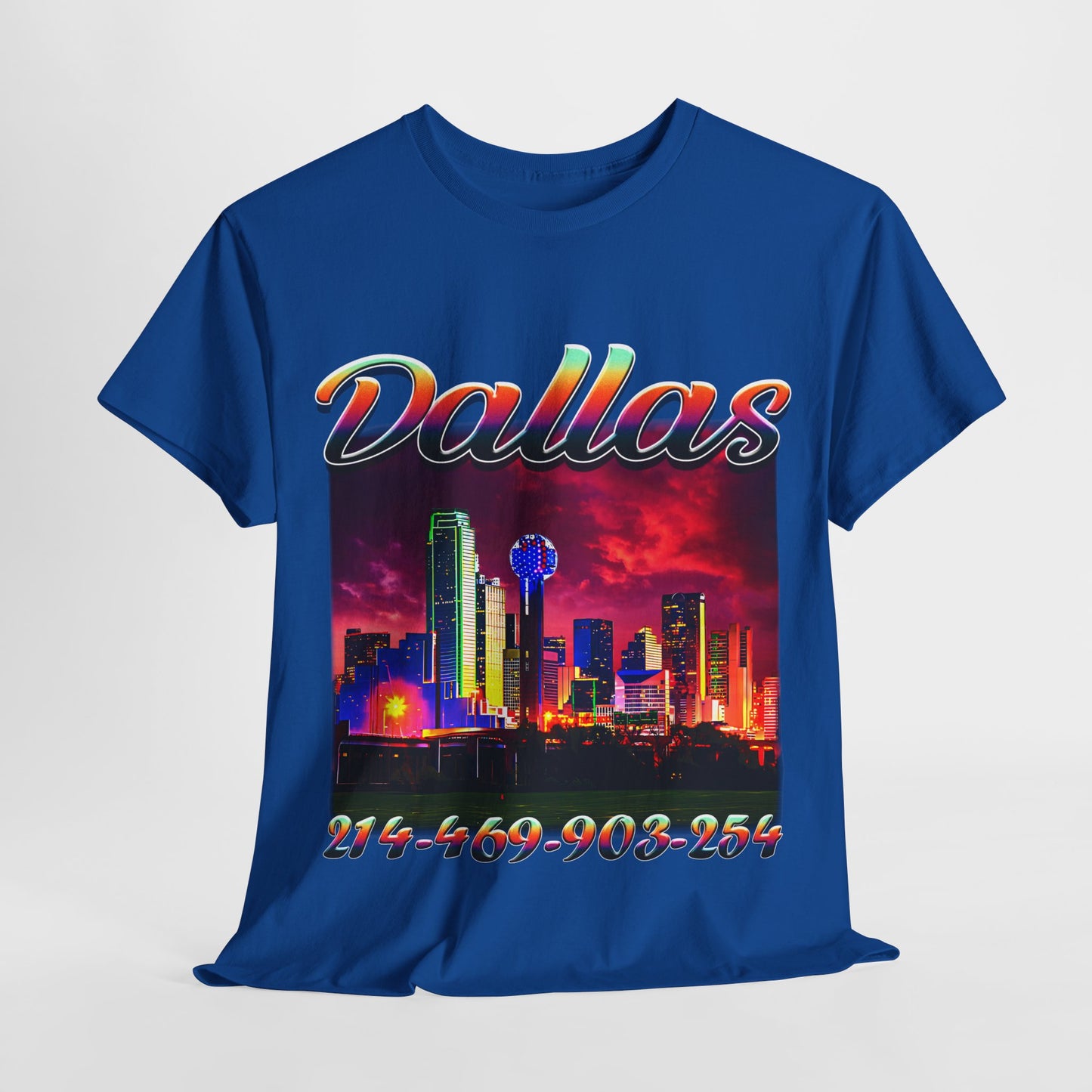 Dallas City Area Codes 2 Unisex Heavy Cotton Tee - 312tshirts 2