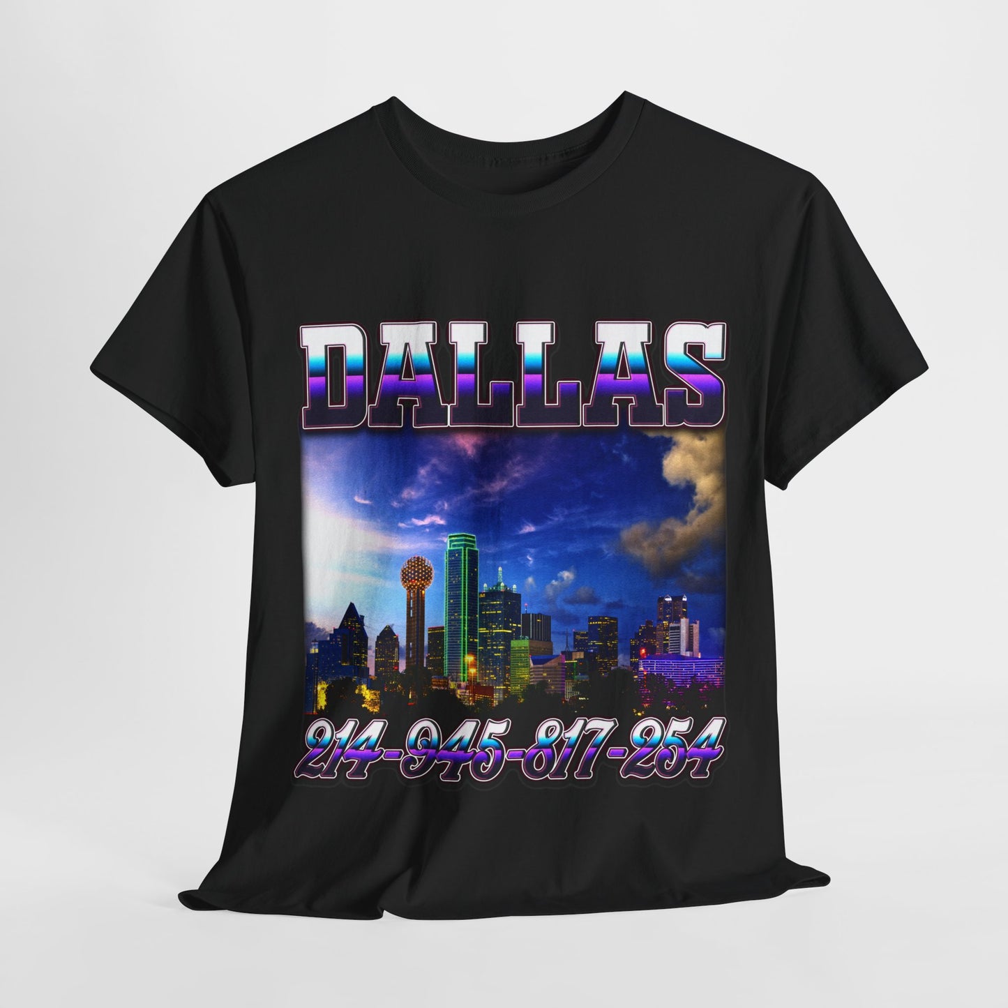 Dallas City Area Codes 2 Unisex Heavy Cotton Tee - 312tshirts 2