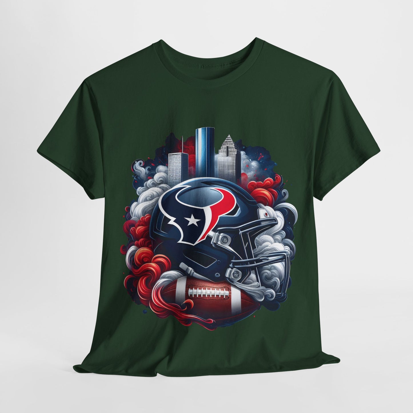 Sports Texans Football Helmet #22 Unisex Heavy Cotton Tee