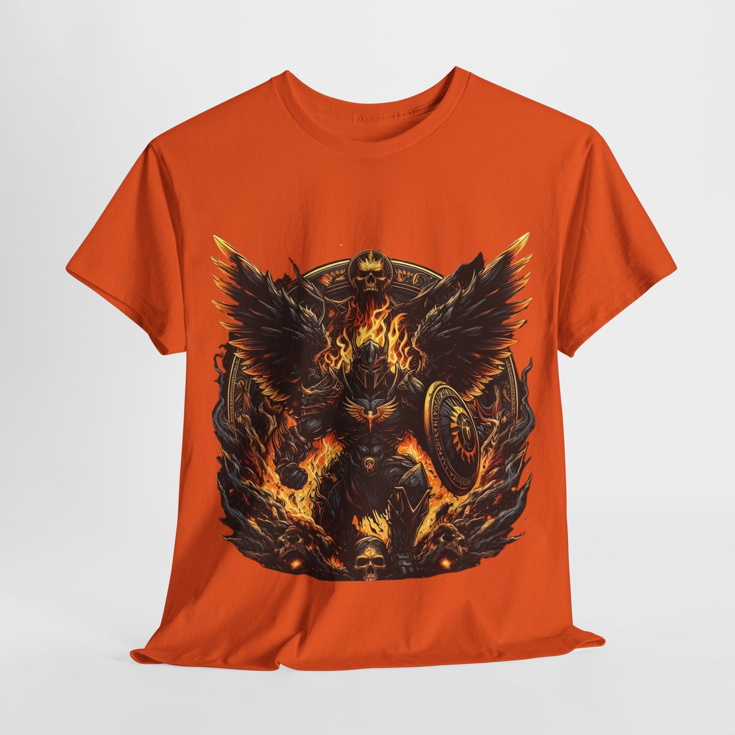 Armor Warrior Wings & Shield Unisex Heavy Cotton Tee - 312tshirts 2