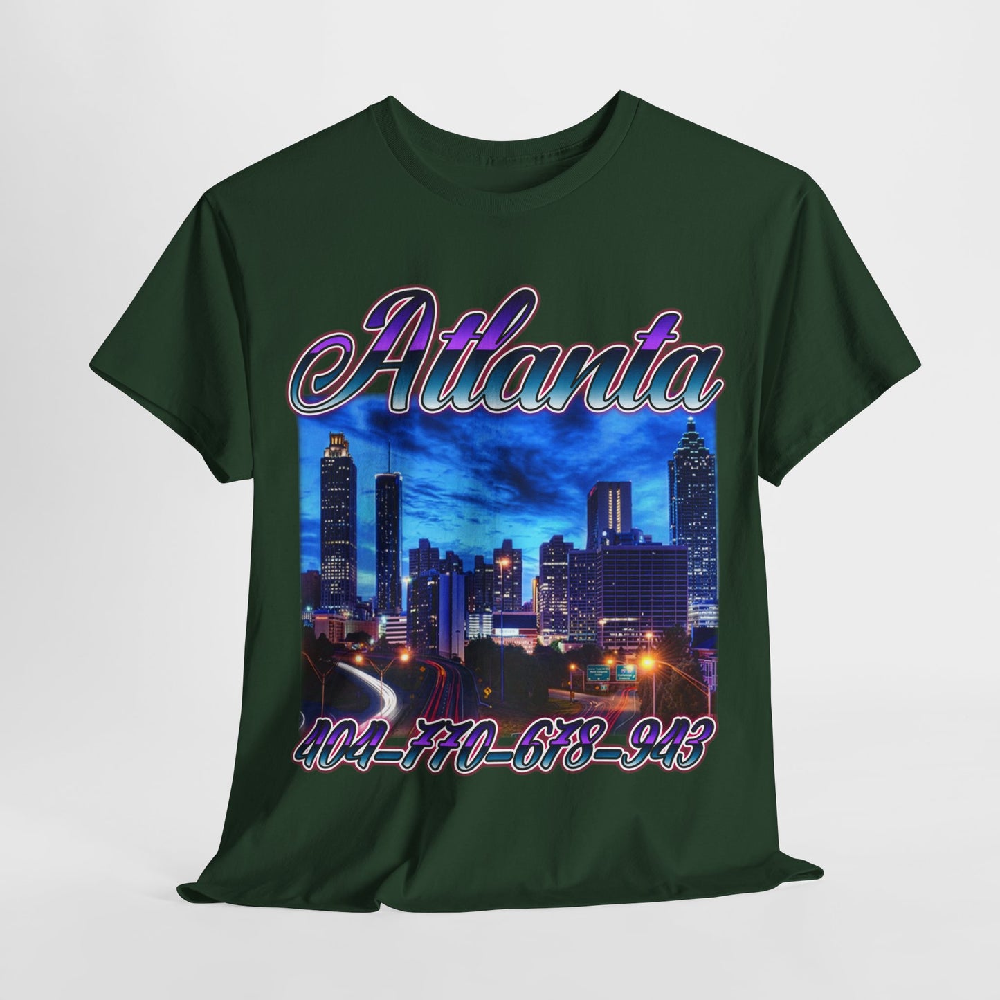 Atlanta City Area Codes 1 Unisex Heavy Cotton Tee - 312tshirts 2