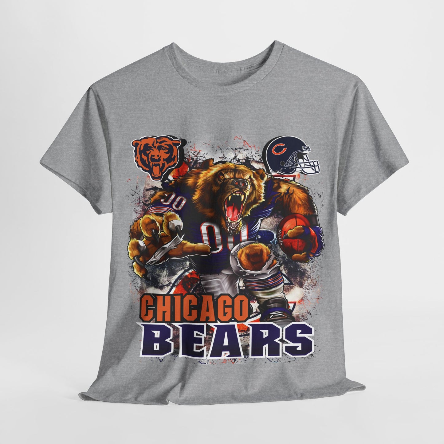 Sports Mascot Chicago Bears Unisex Heavy Cotton Tee