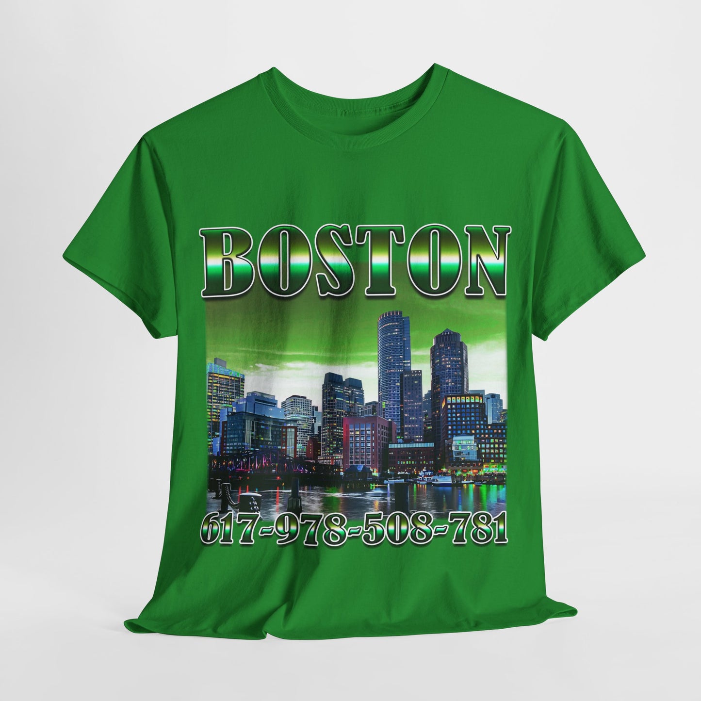 Boston City Area Codes 1 Unisex Heavy Cotton Tee - 312tshirts 2