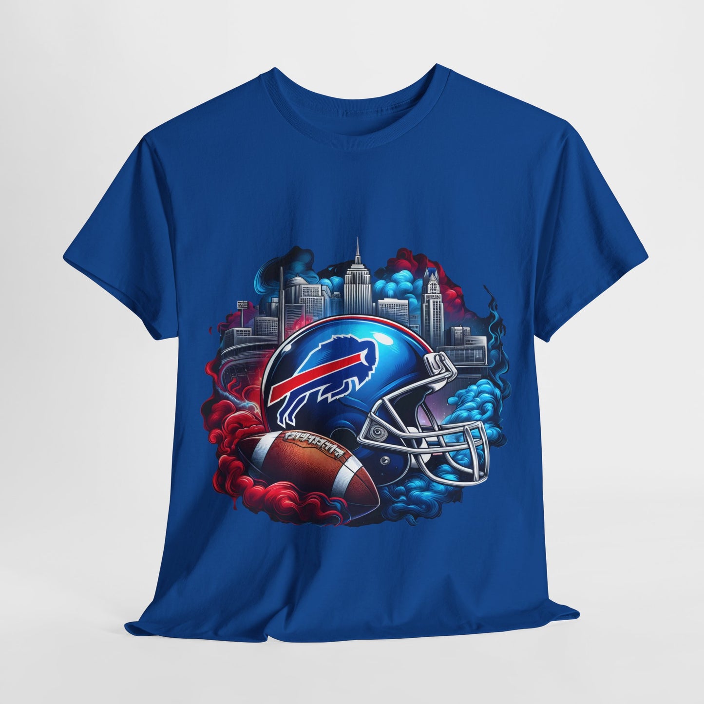 Sports Bills Football Helmet #19 Unisex Heavy Cotton Tee