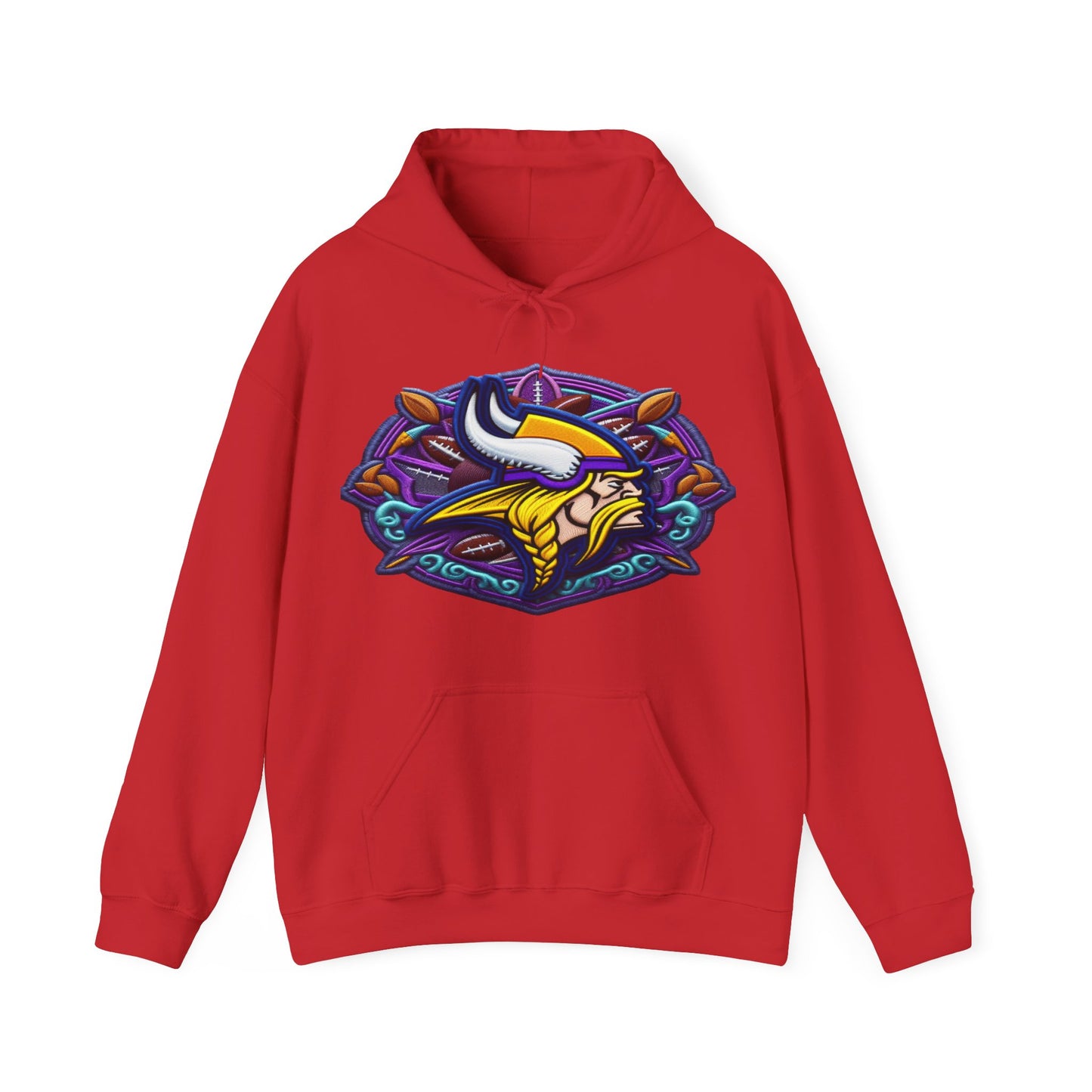 Sports Vikings Football Logo #1 Unisex Heavy Sweatshirt Hoodie