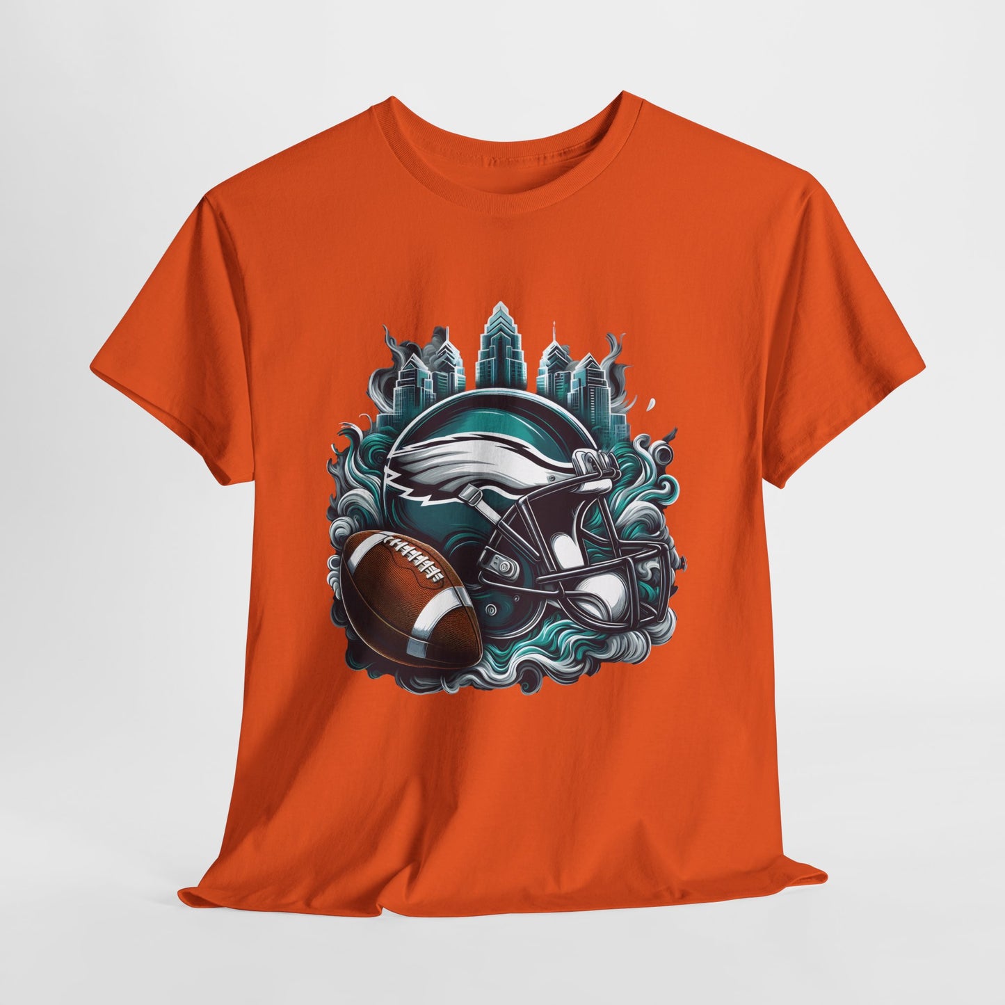 Sports Eagles Football Helmet #29 Unisex Heavy Cotton Tee