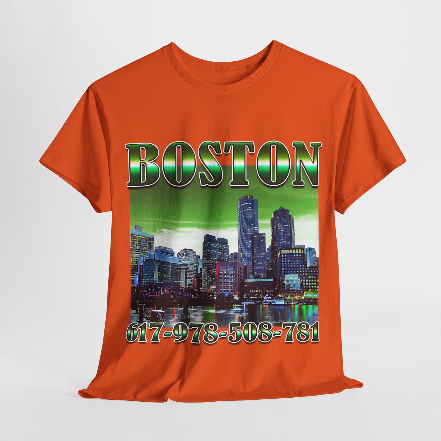 Boston City Area Codes 1 Unisex Heavy Cotton Tee - 312tshirts 2