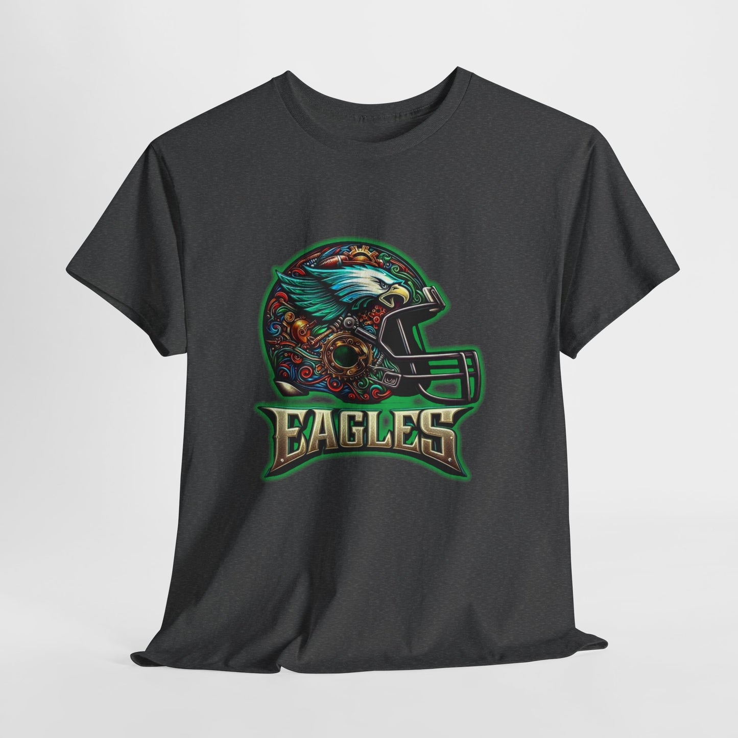 Sports Eagles Football Helmet #2 Unisex Heavy Cotton Tee