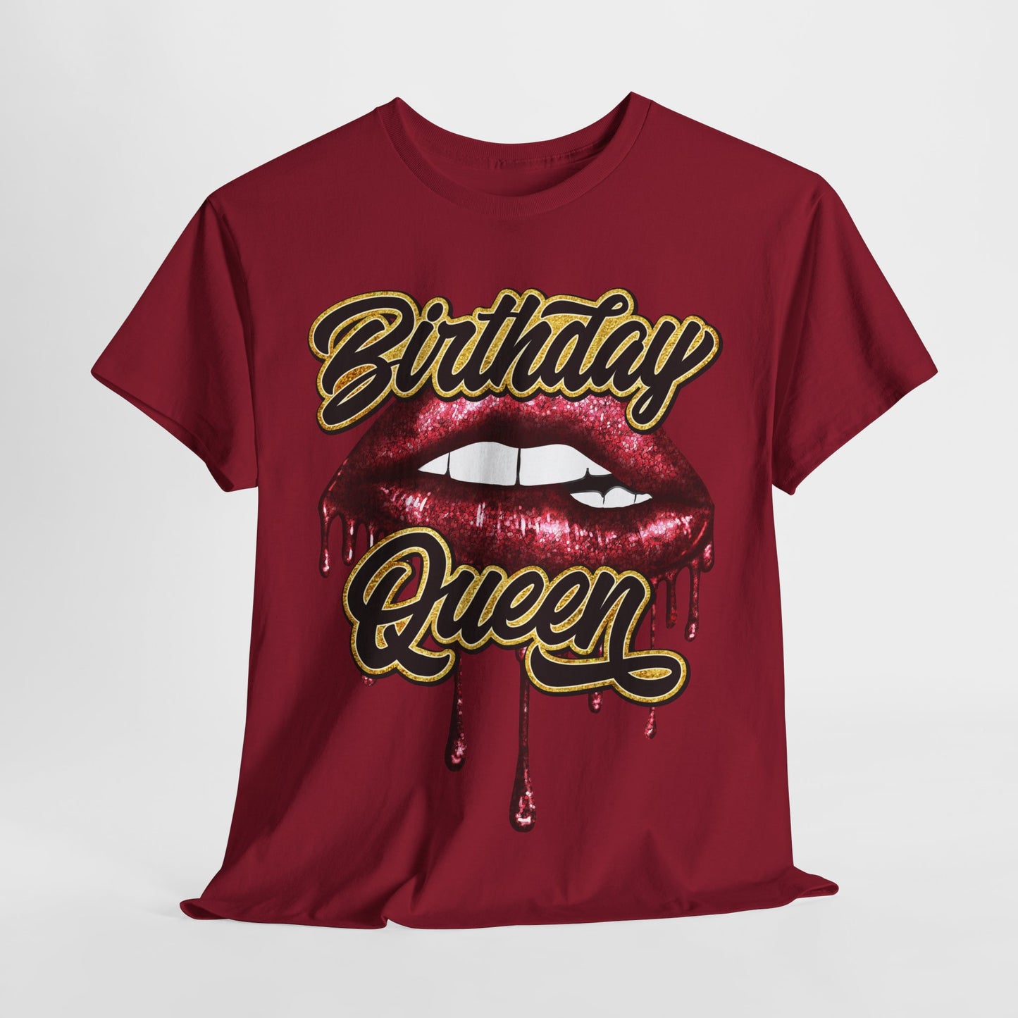 Birthday Red Lips #19 Heavy Cotton Tee - 312tshirts 2