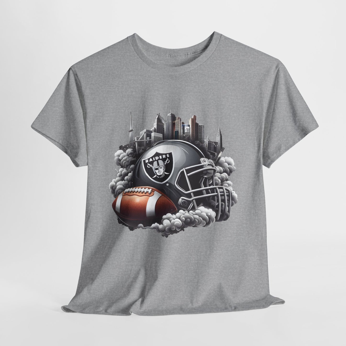 Sports Raiders Football Helmet #1 Unisex Heavy Cotton Tee