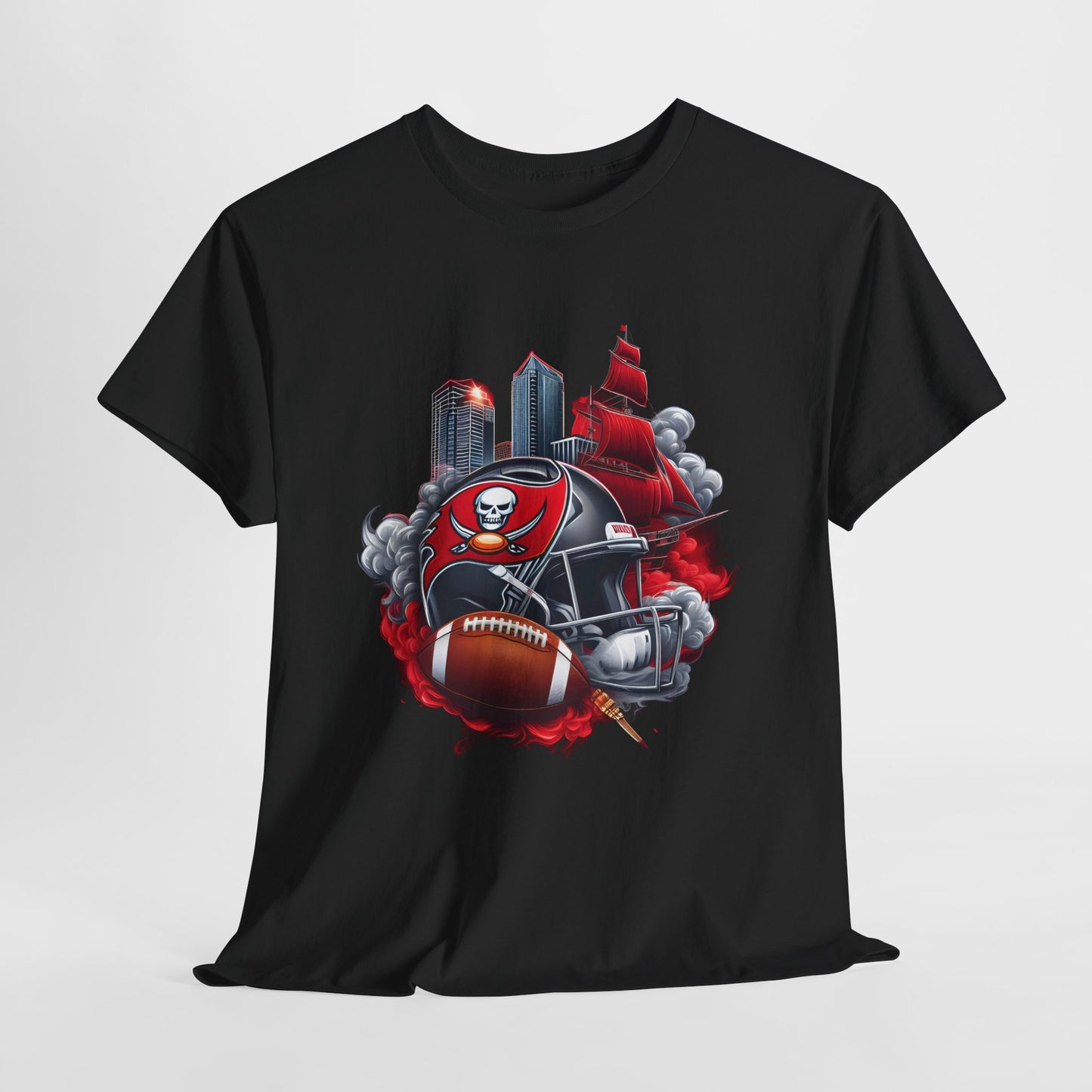 Sports Chiefs Football Helmet #32 Unisex Heavy Cotton Tee