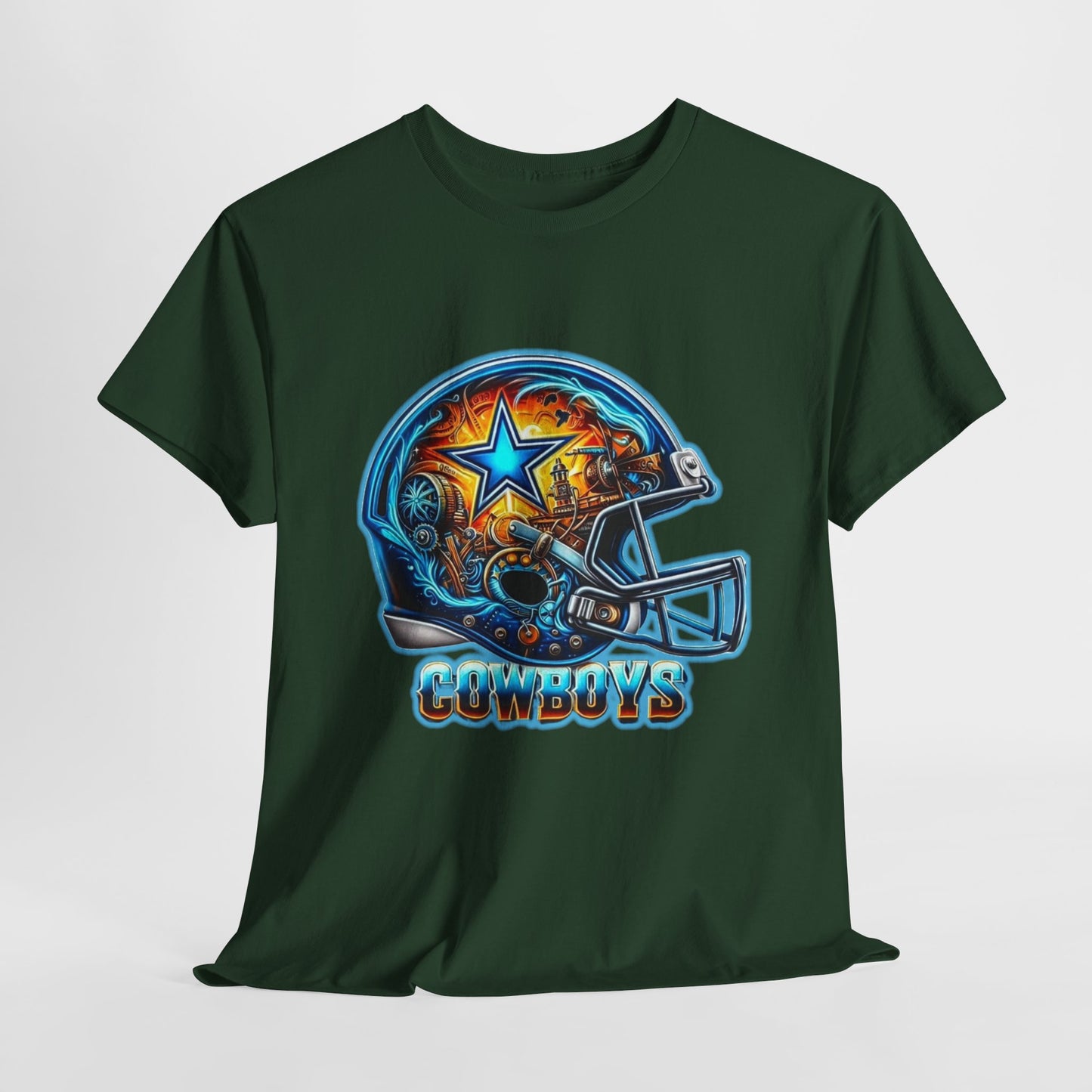 Sports Cowboys Football Helmet #2 Unisex Heavy Cotton Tee