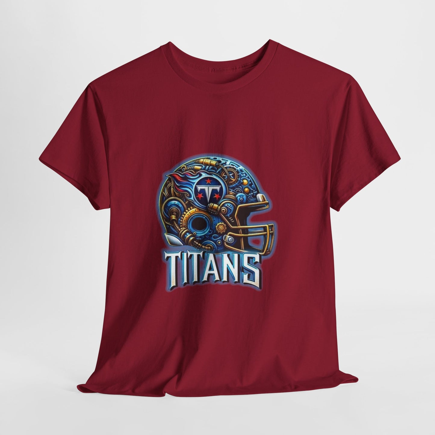 Sports Football Titans Helmet #2 Unisex Heavy Cotton Tee
