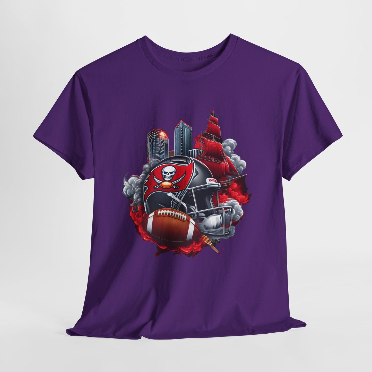 Sports Chiefs Football Helmet #32 Unisex Heavy Cotton Tee