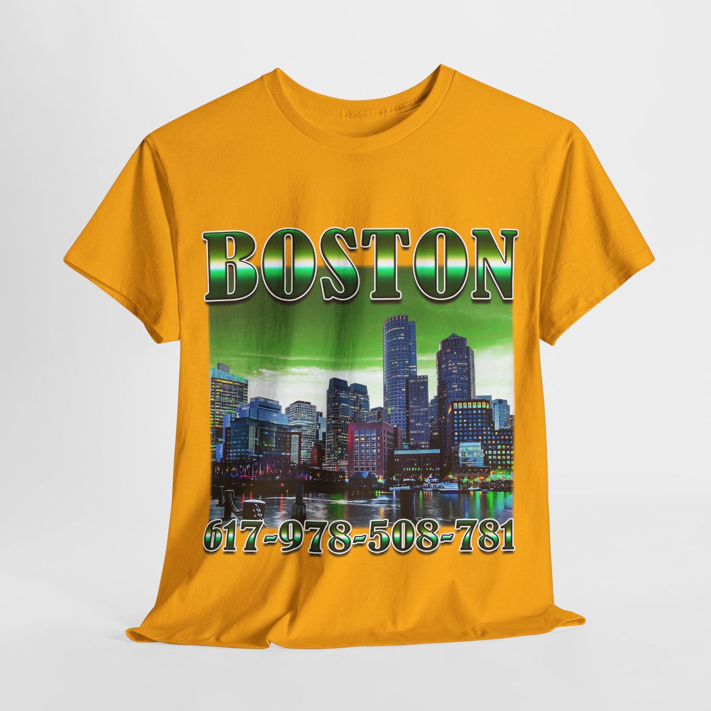 Boston City Area Codes 1 Unisex Heavy Cotton Tee - 312tshirts 2