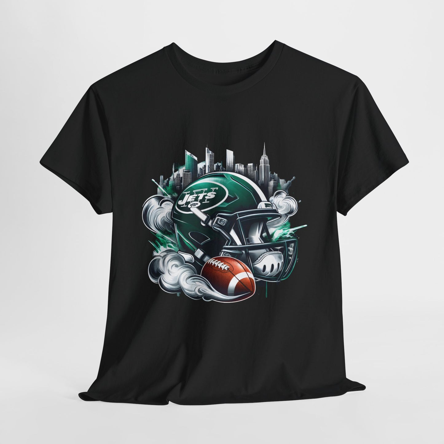 Sports Jets Football Helmet #25 Unisex Heavy Cotton Tee