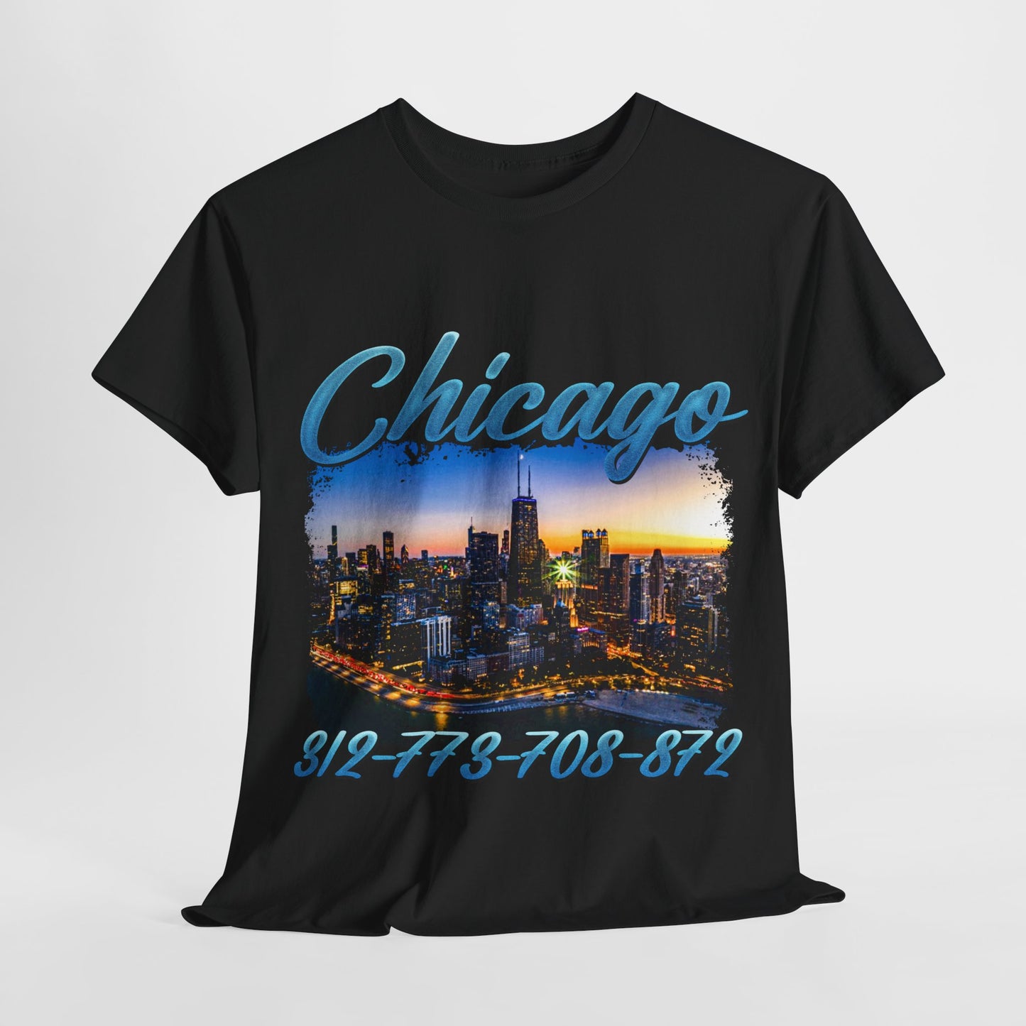 Chicago City Area Codes 1 Unisex Heavy Cotton Tee - 312tshirts 2