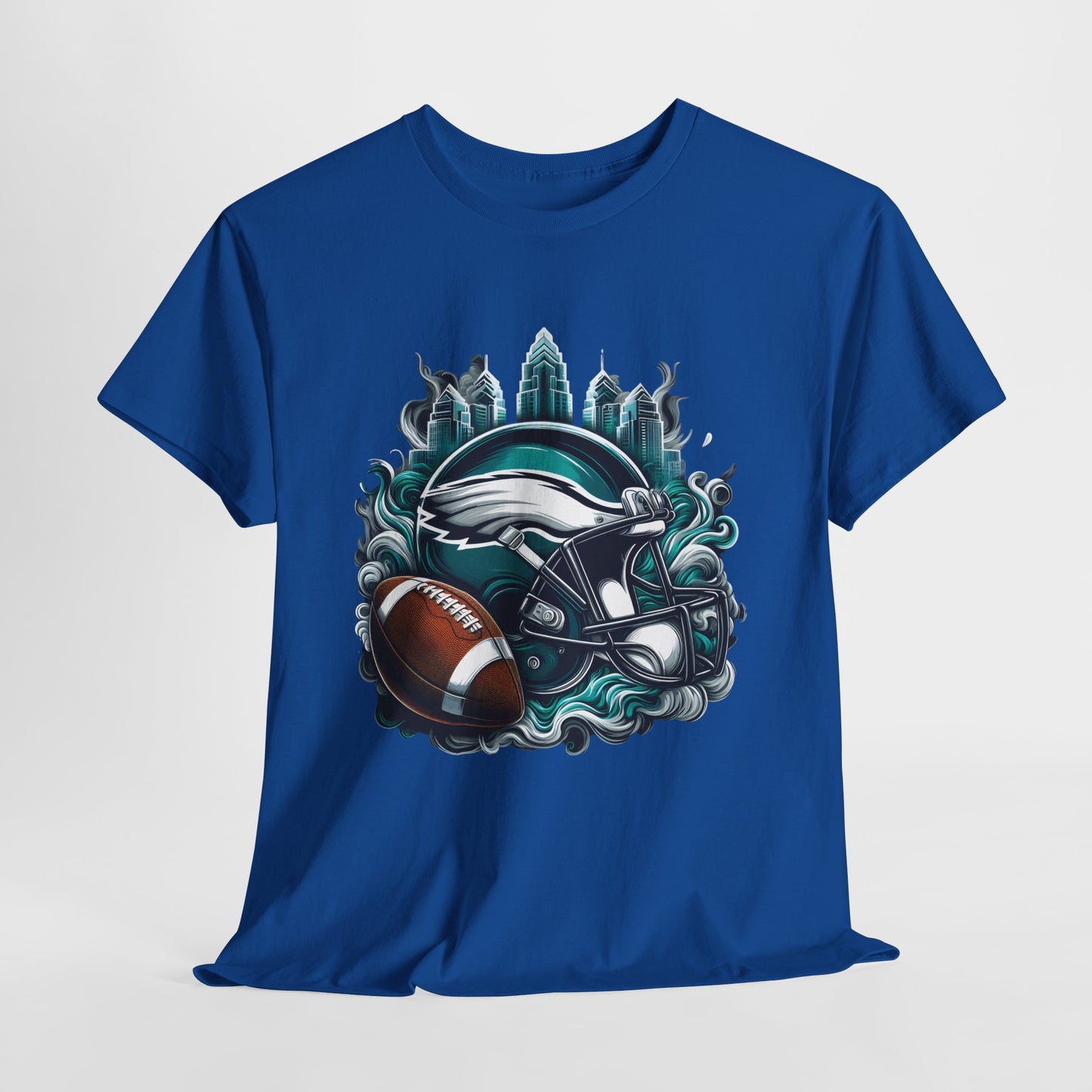 Sports Eagles Football Helmet #29 Unisex Heavy Cotton Tee