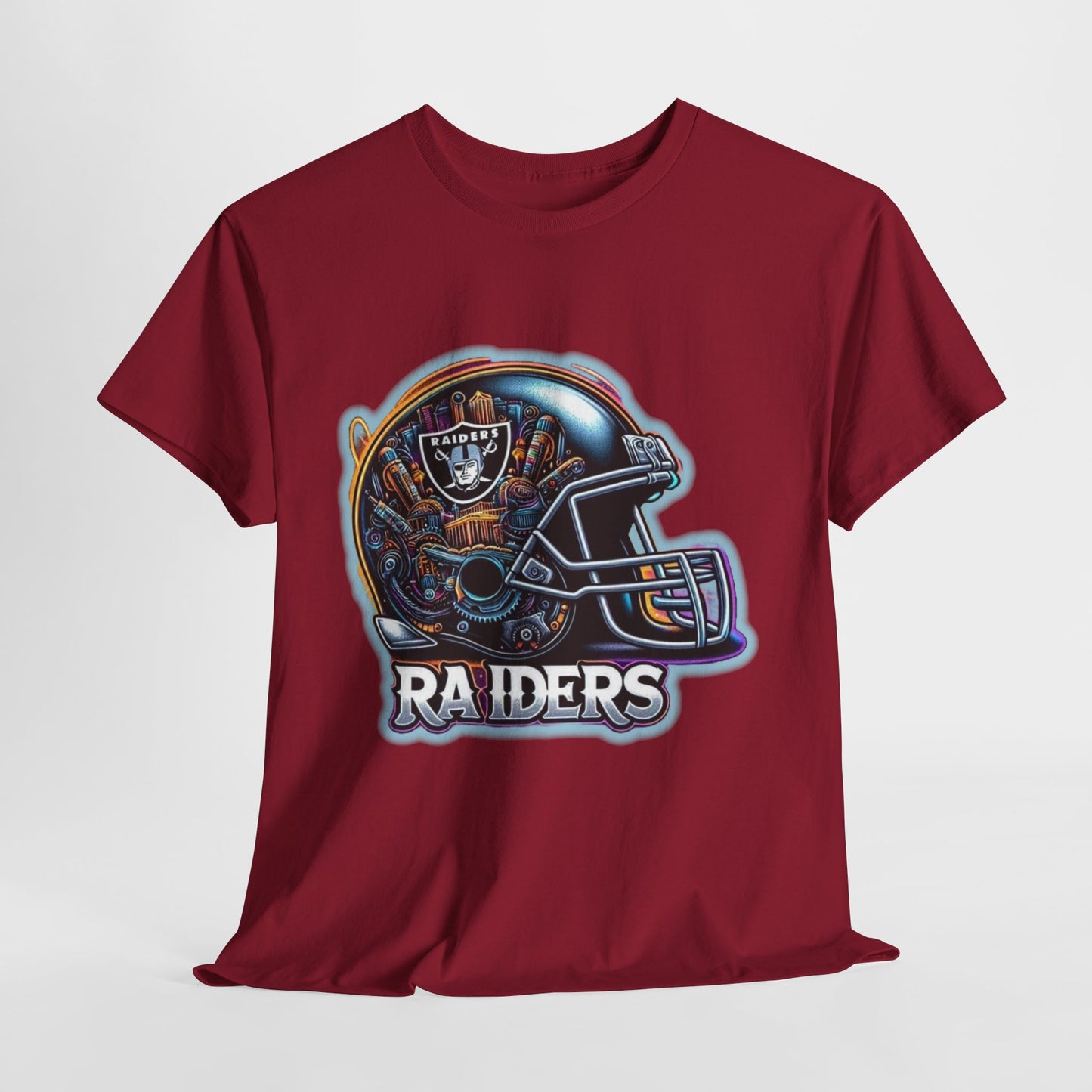 Sports Raiders Football Helmet #2 Unisex Heavy Cotton Tee