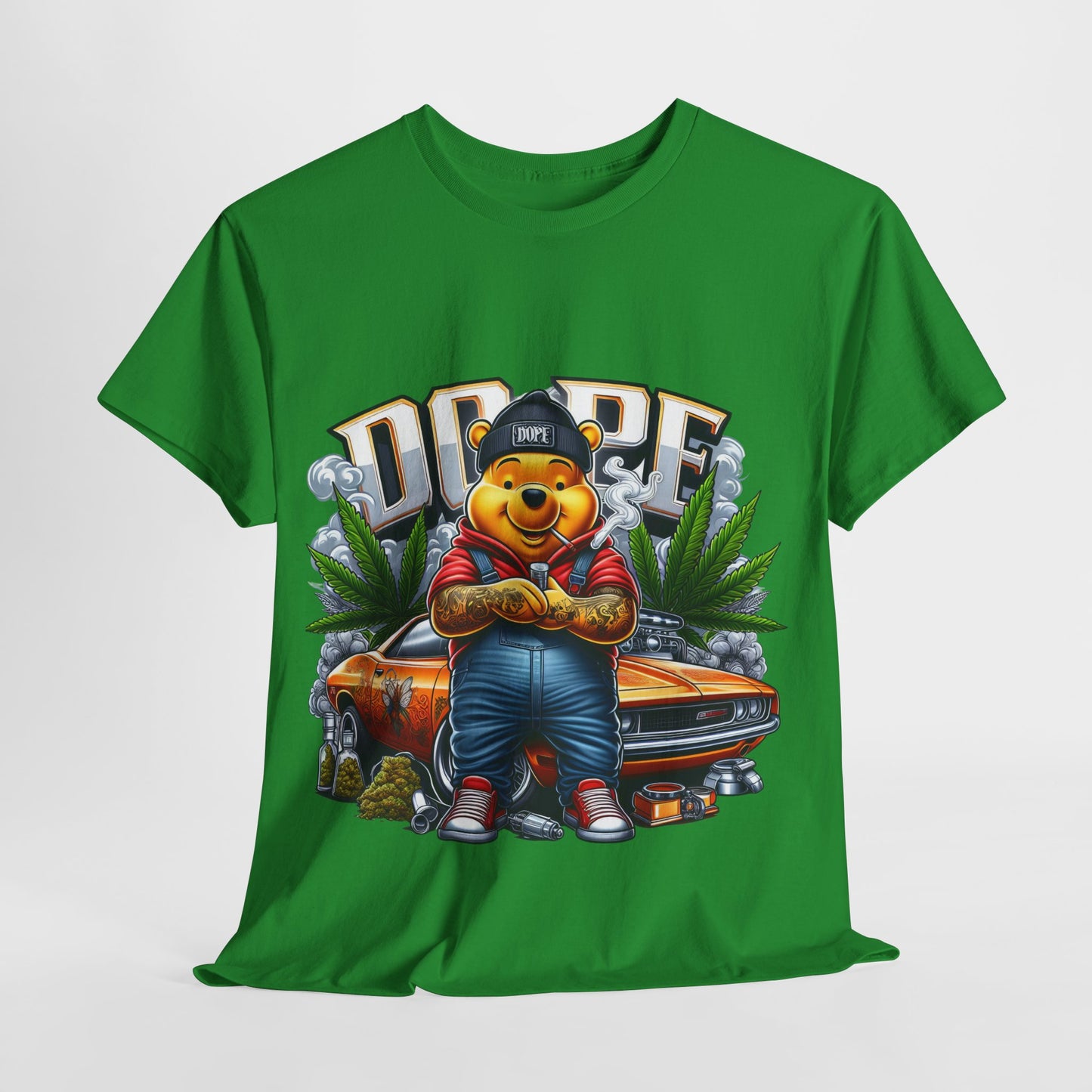420 Dope Vibes Cool Bear #13 Unisex Heavy Cotton Tee