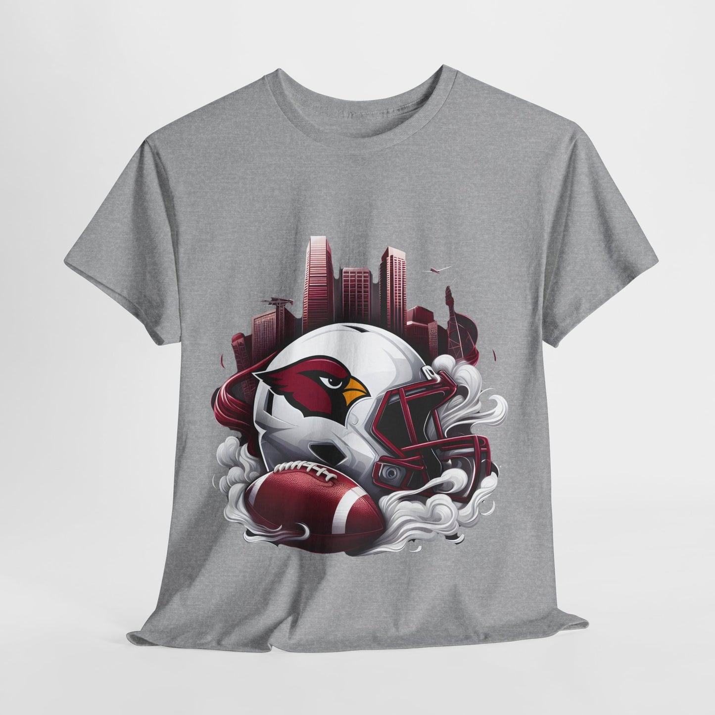 Sports Cardinals Football Helmet #16 Unisex Heavy Cotton Tee