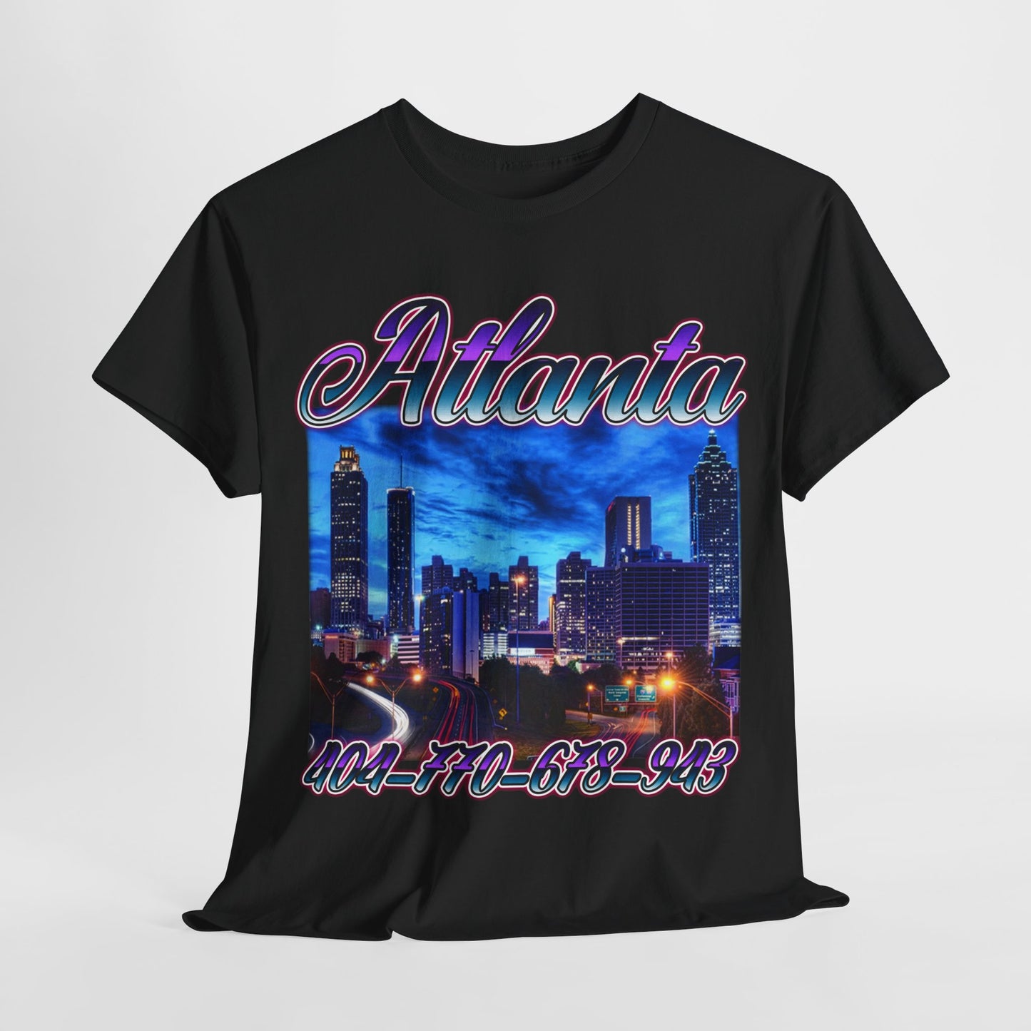 Atlanta City Area Codes 1 Unisex Heavy Cotton Tee - 312tshirts 2