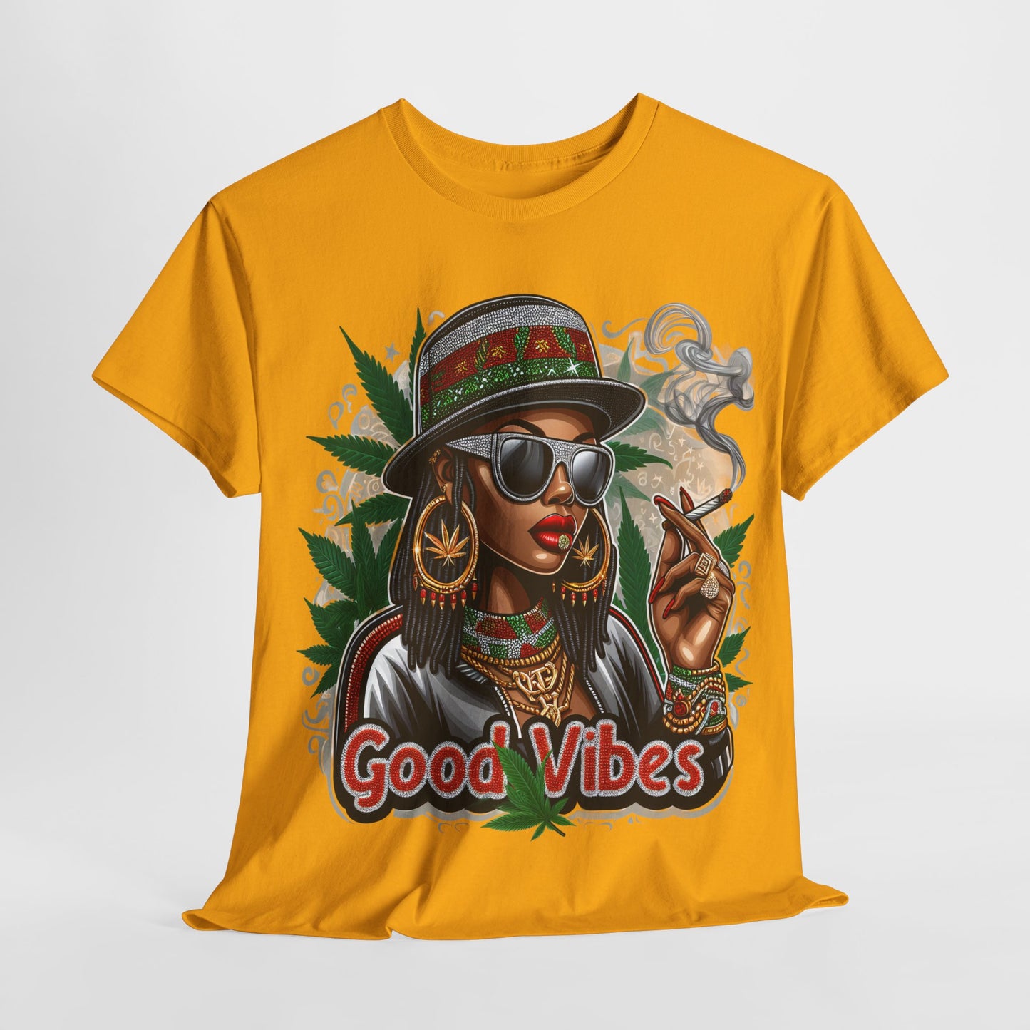 420 Good Vibes Woman #1 Unisex Heavy Cotton Tee - 312tshirts 2