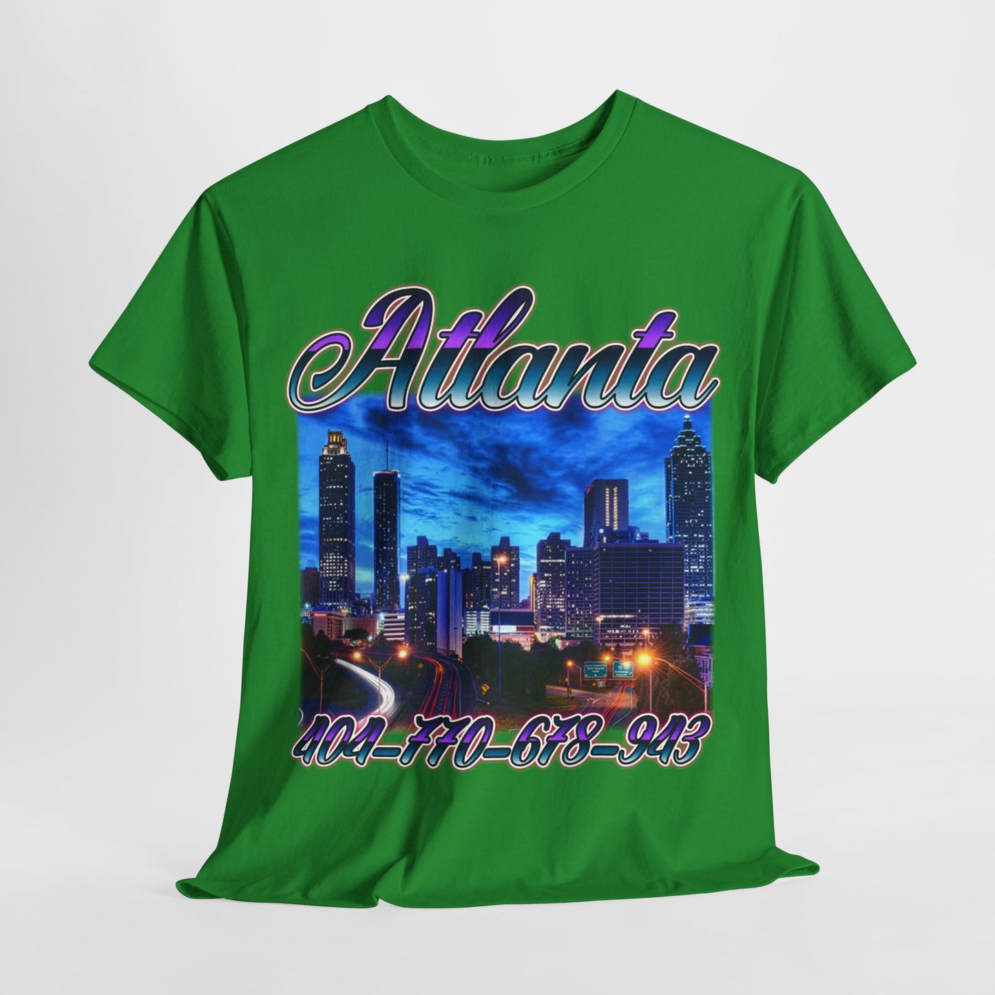 Atlanta City Area Codes 1 Unisex Heavy Cotton Tee - 312tshirts 2